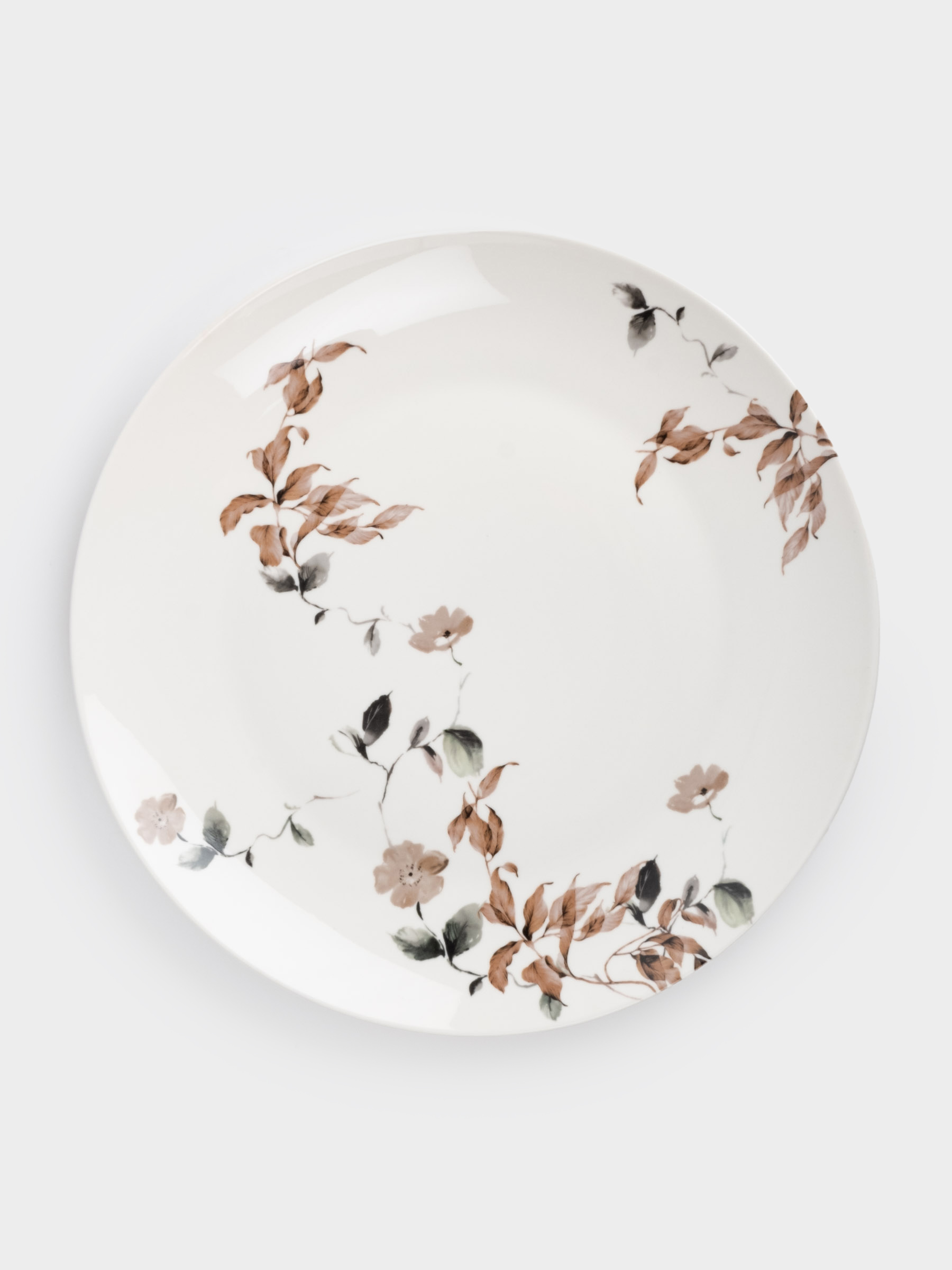 Тарелка обеденная, 27 см, фарфор N, Осенние цветы, Refined floral, image-0