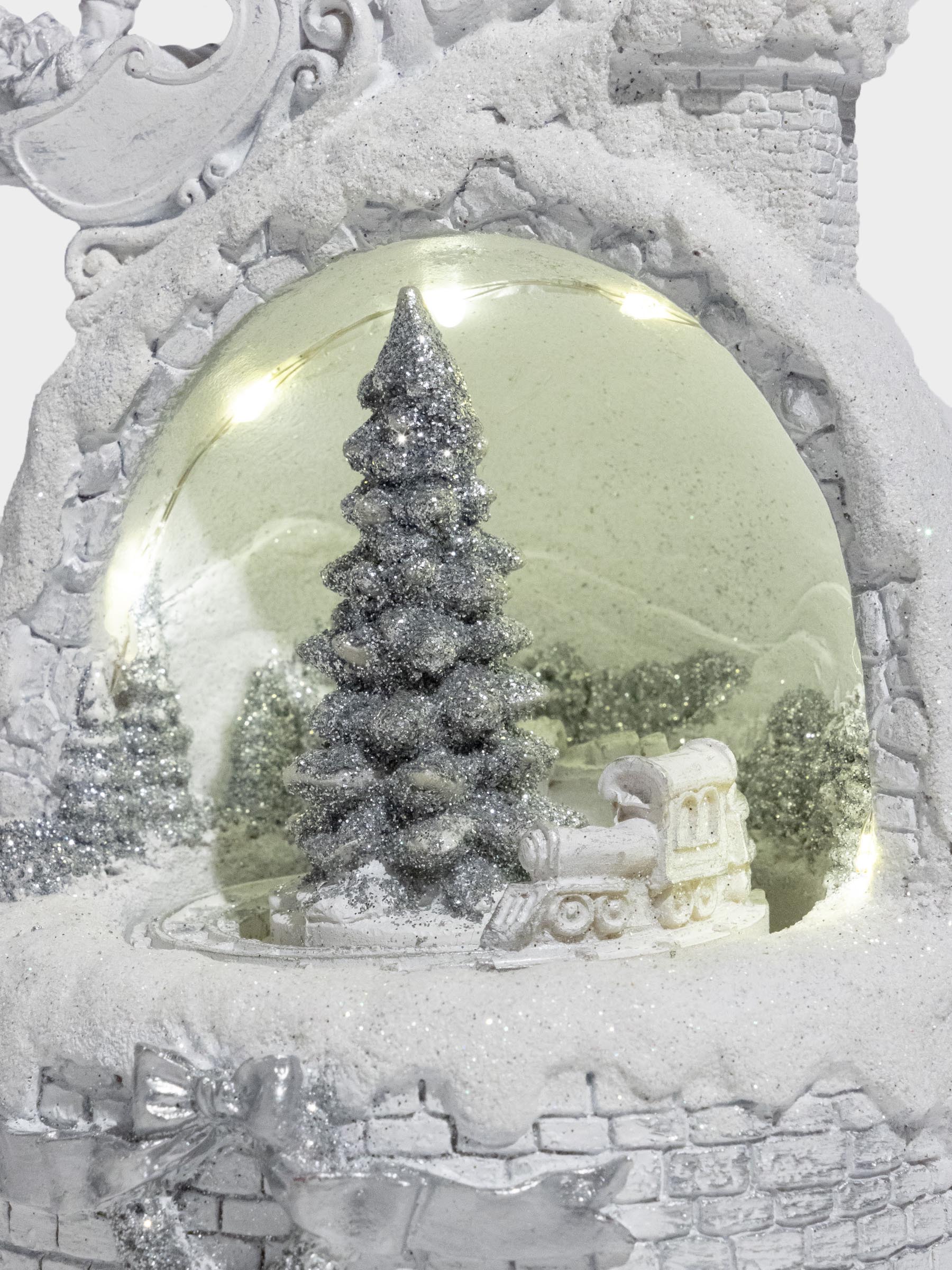 Статуэтка с подсветкой, 16x22 см, анимированная, полирезин/пластик, Елка, Christmas style, image-1