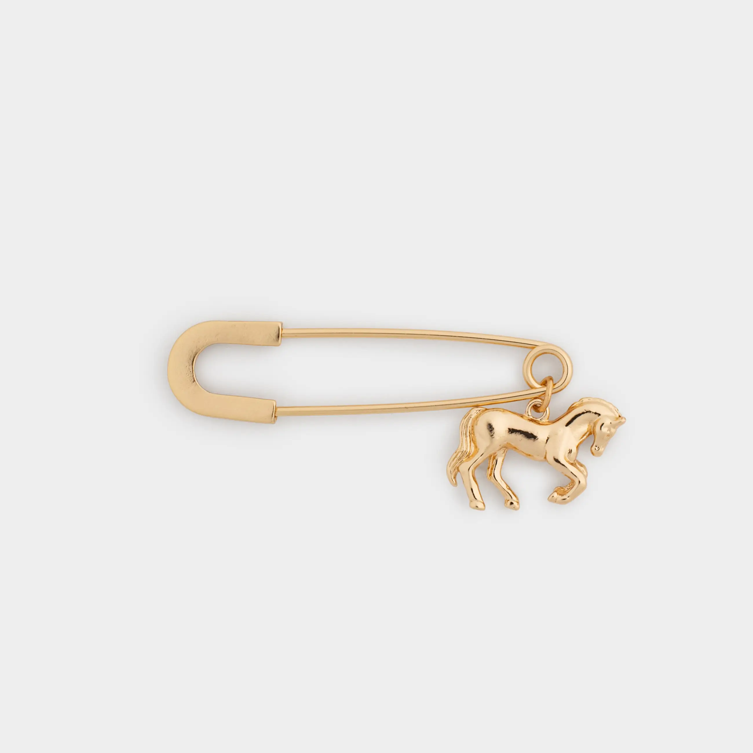 Танамоншақ, 7 см, металл, алтын түстес, Жылқы, Jewelry horse