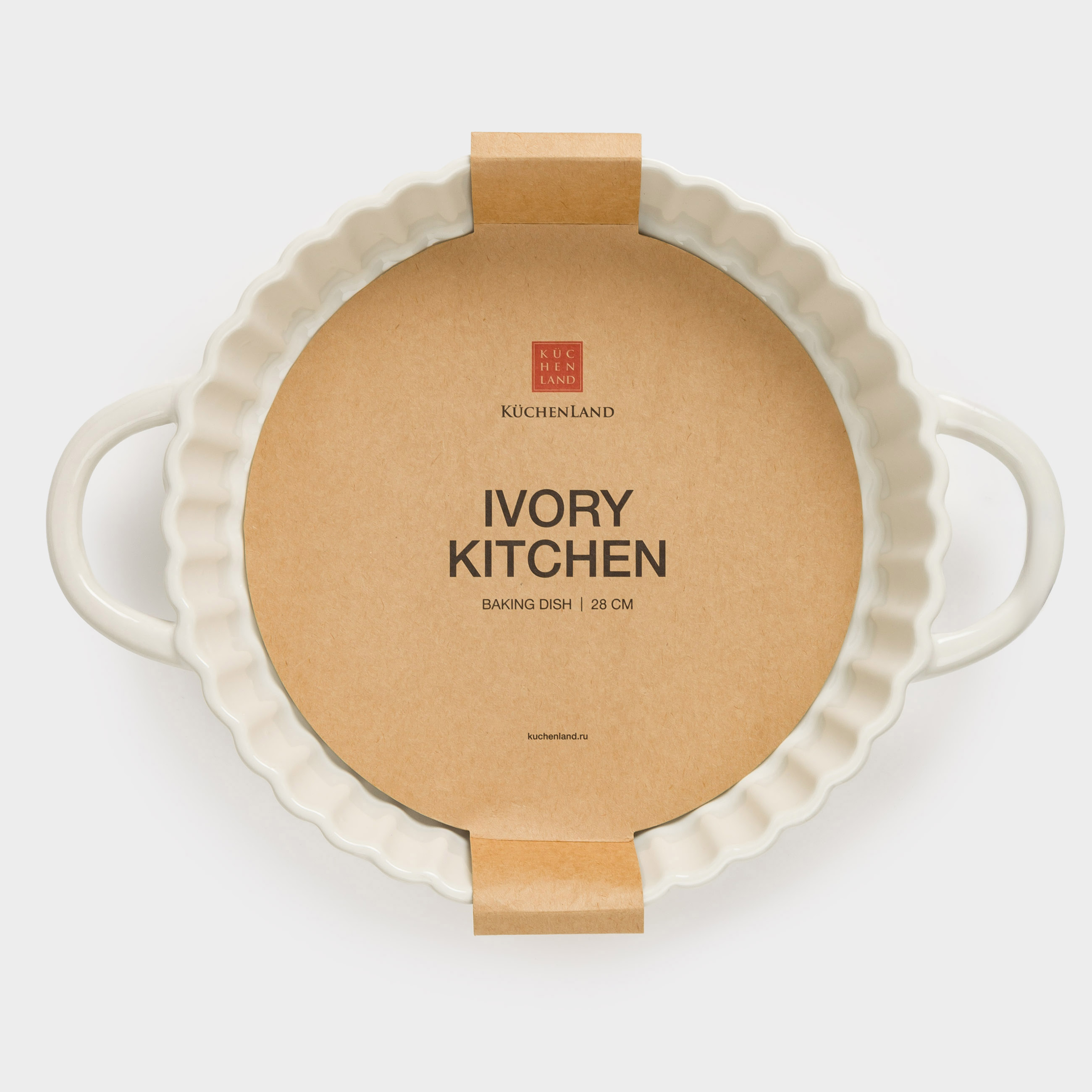 Форма для запекания, 28 см, керамика, круглая, молочная, Cakes ivory, image-7