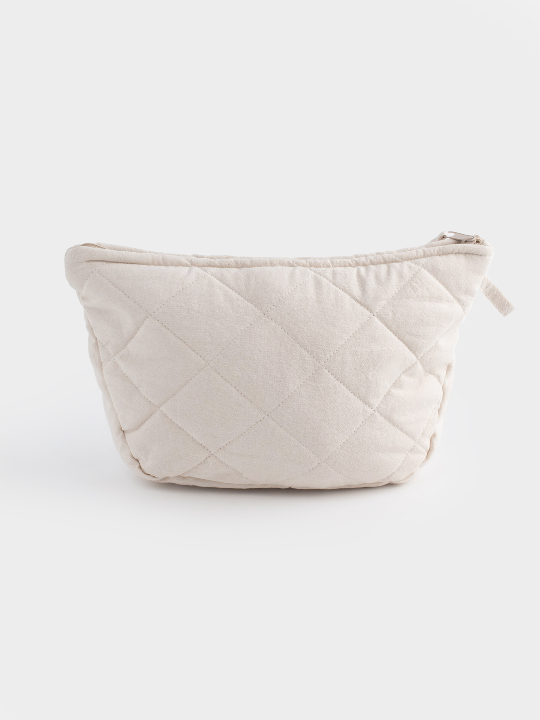 Косметикалық сөмке, 32х18 см, сырылған, мақта, сарғылт-қоңыр, Stitch cotton, image-3