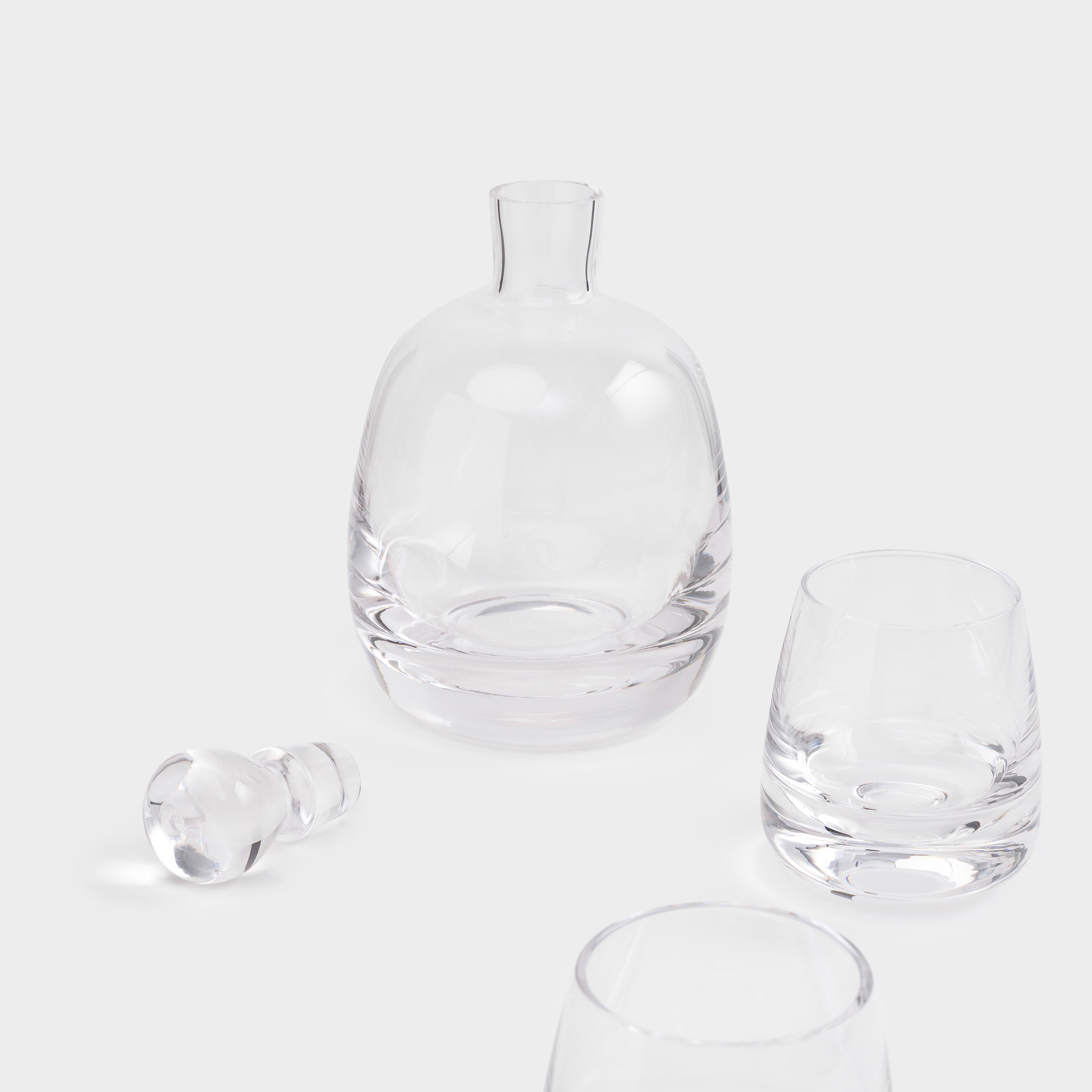 Набор для виски, 2 перс, 3 пр, графин/стаканы, стекло, Clear, image-4