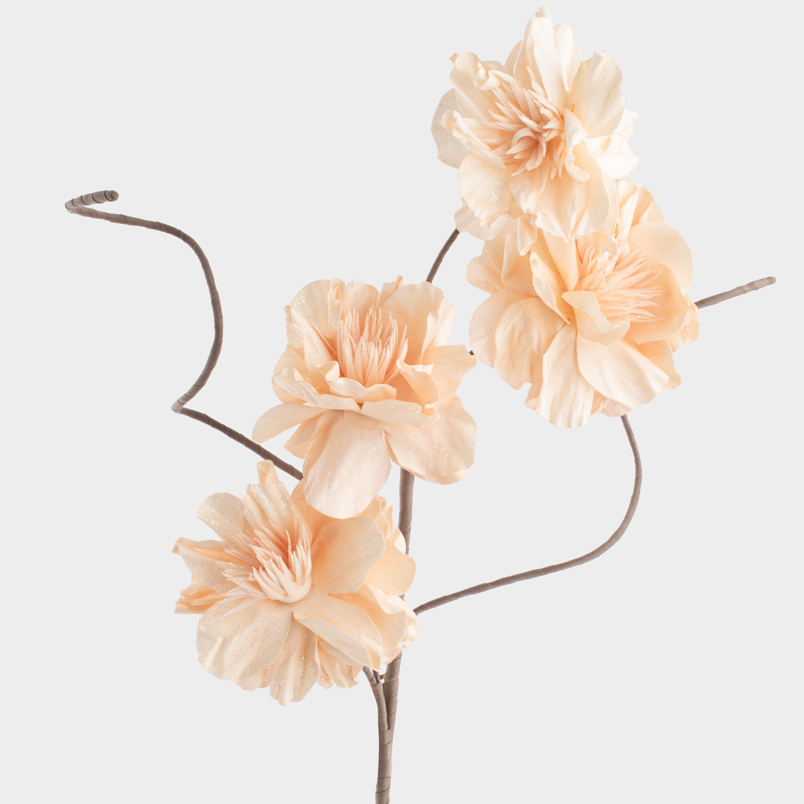 Ветка декоративная, 98 см, пластик, Молочные пионы, Flower garden, image-1