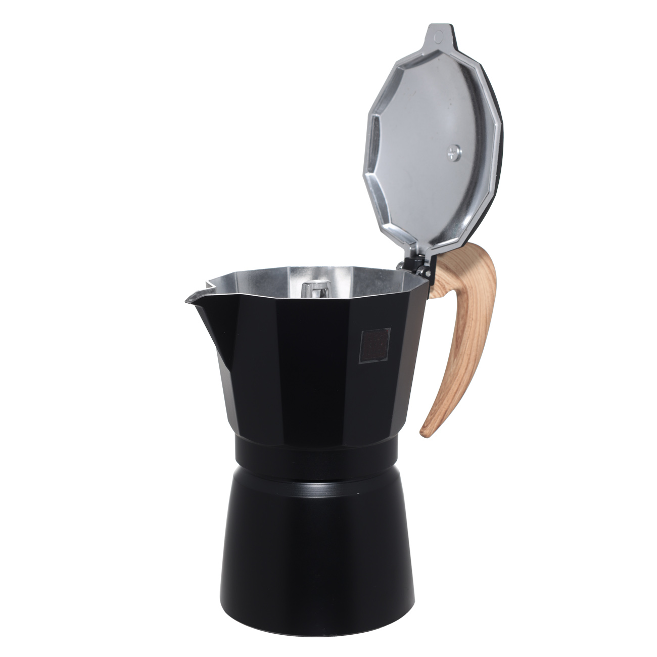 Кофеварка гейзерная, 300 мл, алюминий/пластик, черная, Espresso, image-1