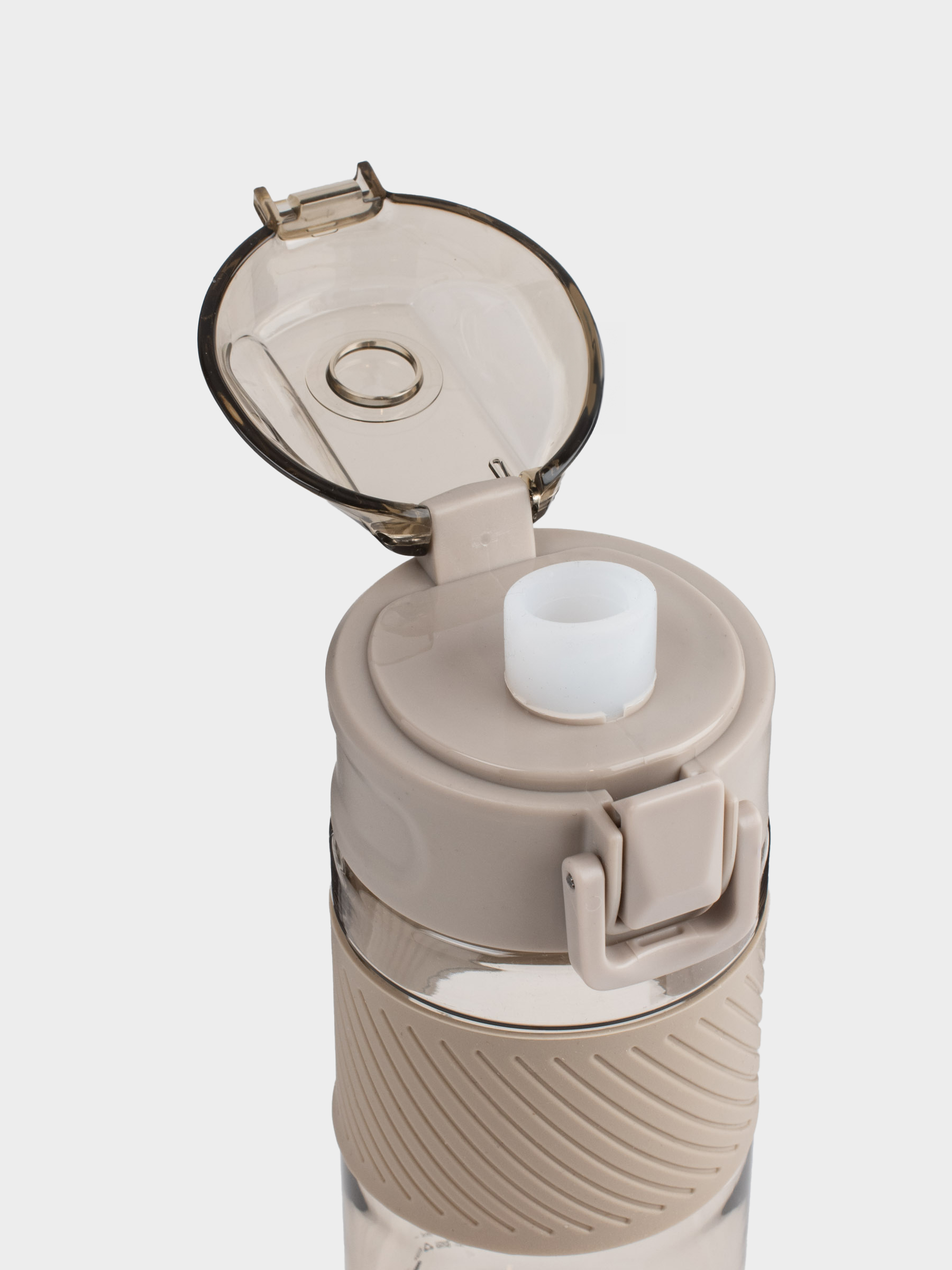 Су бөтелкесі, 600 мл, пластик / силикон, сарғылт қоңыр, спорт, image-4