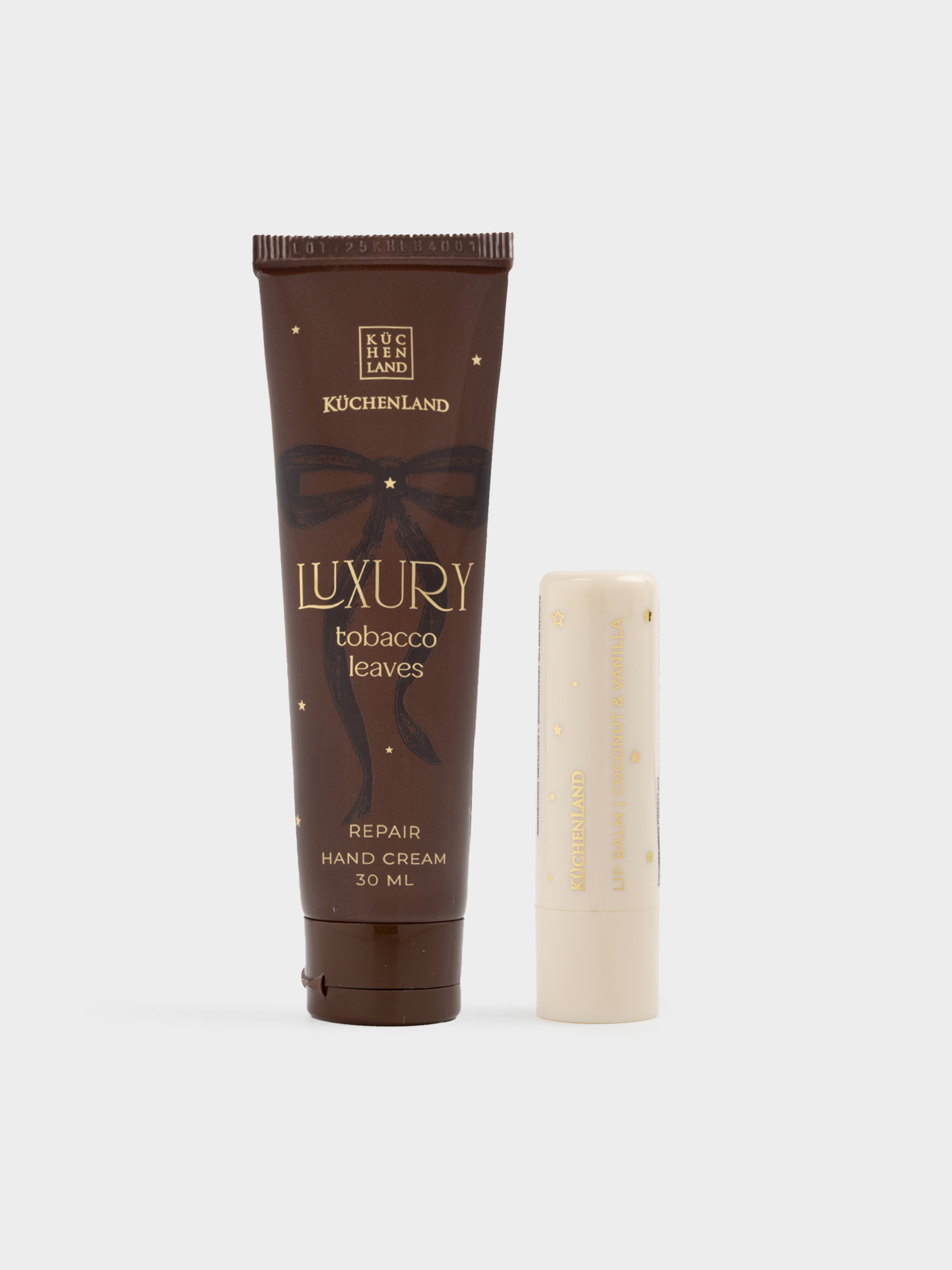 Набор косметический, 2 пр, крем для рук/бальзам для губ, Tobacco leaves, Luxury, image-0