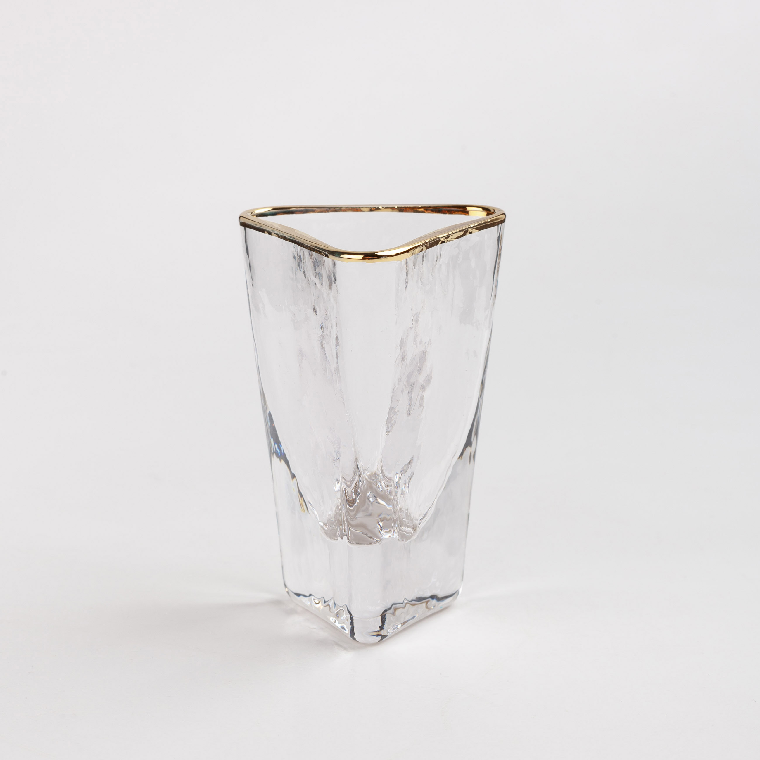 Стопка для водки, 40 мл, 4 шт, стекло, золотистый кант, Triangle Gold, image-3