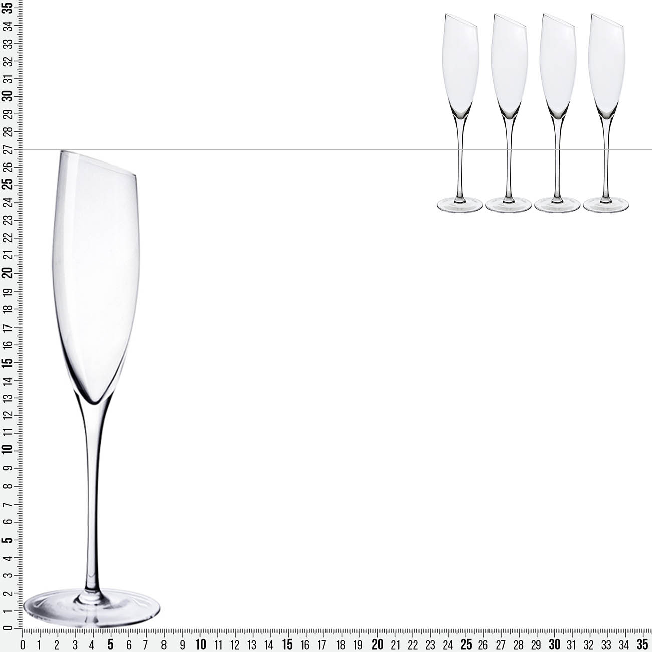 Шампан бокалы, 180 мл, 4 дана, Charm L изображение № 4