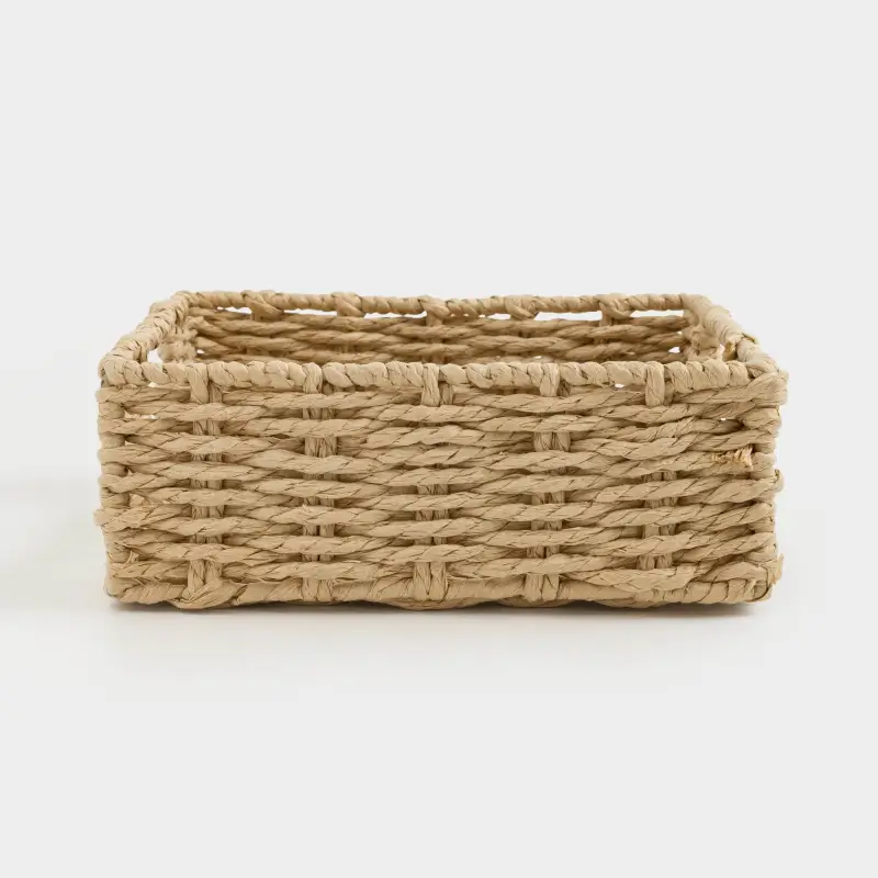 Корзина для салфеток, 18х18 см, плетеная, целлюлоза, квадратная, Braided ,image-0