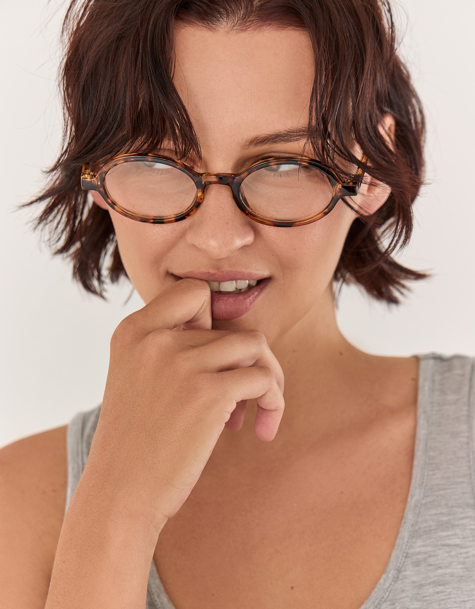 Очки имиджевые, пластик, овальные, черепаховые, Eyewear, image-3