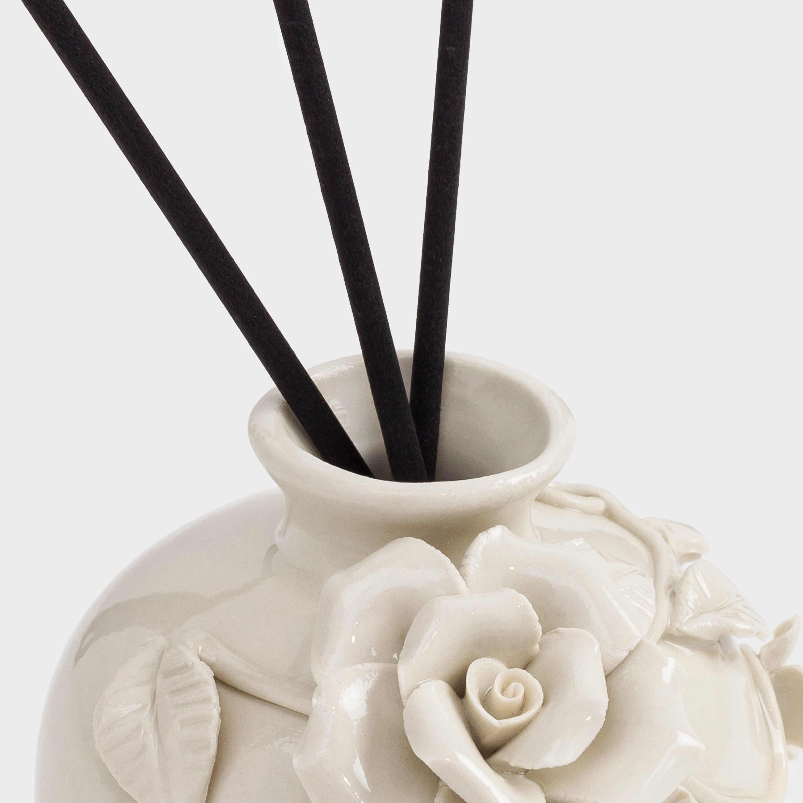 Ароматический диффузор, 100 мл, керамика, белый, Poeticrose Oud, Роза, Rose, image-2
