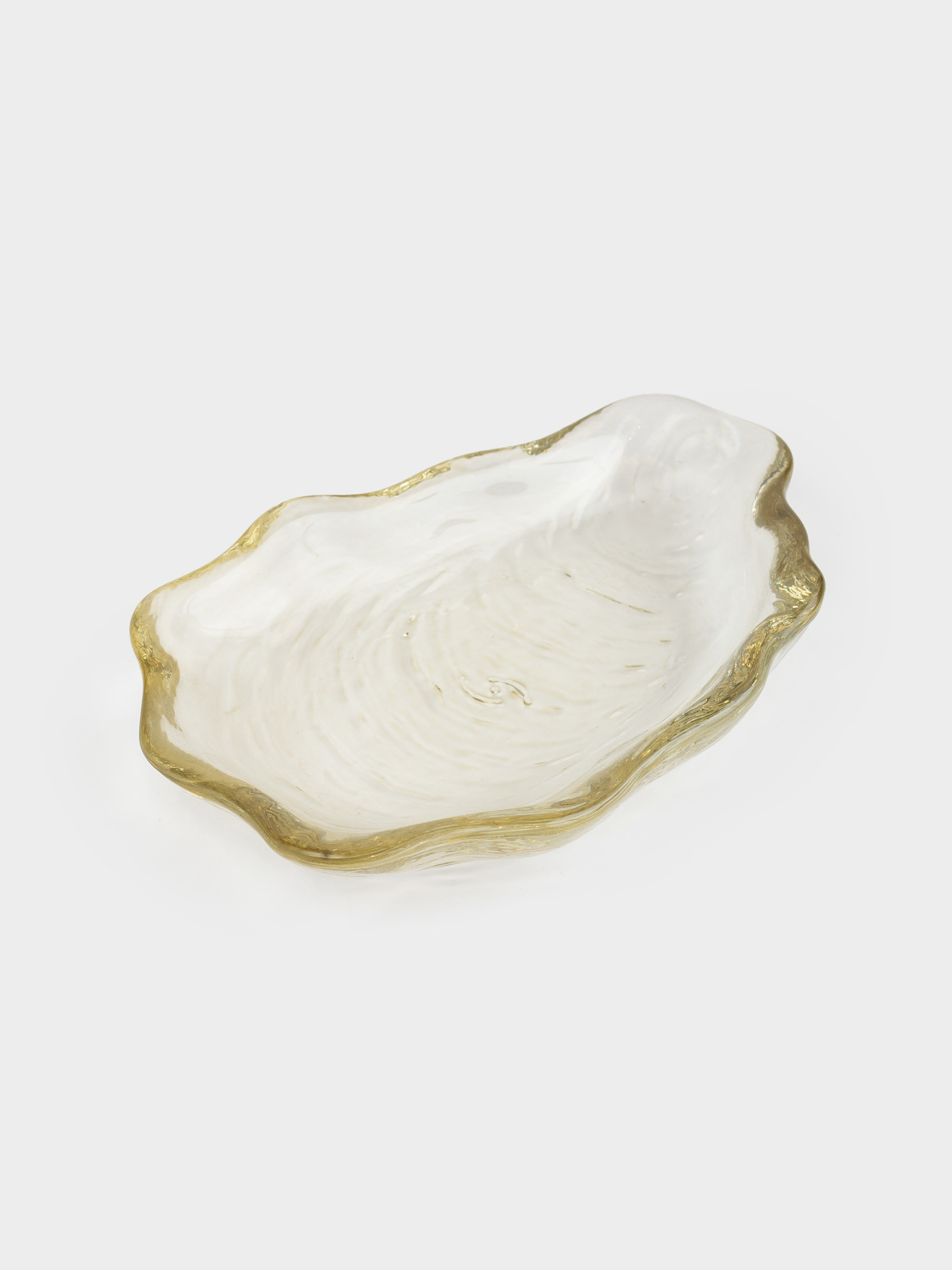Блюдо, 12х8х2 см, стекло, песочное, Shellfish color, image-1