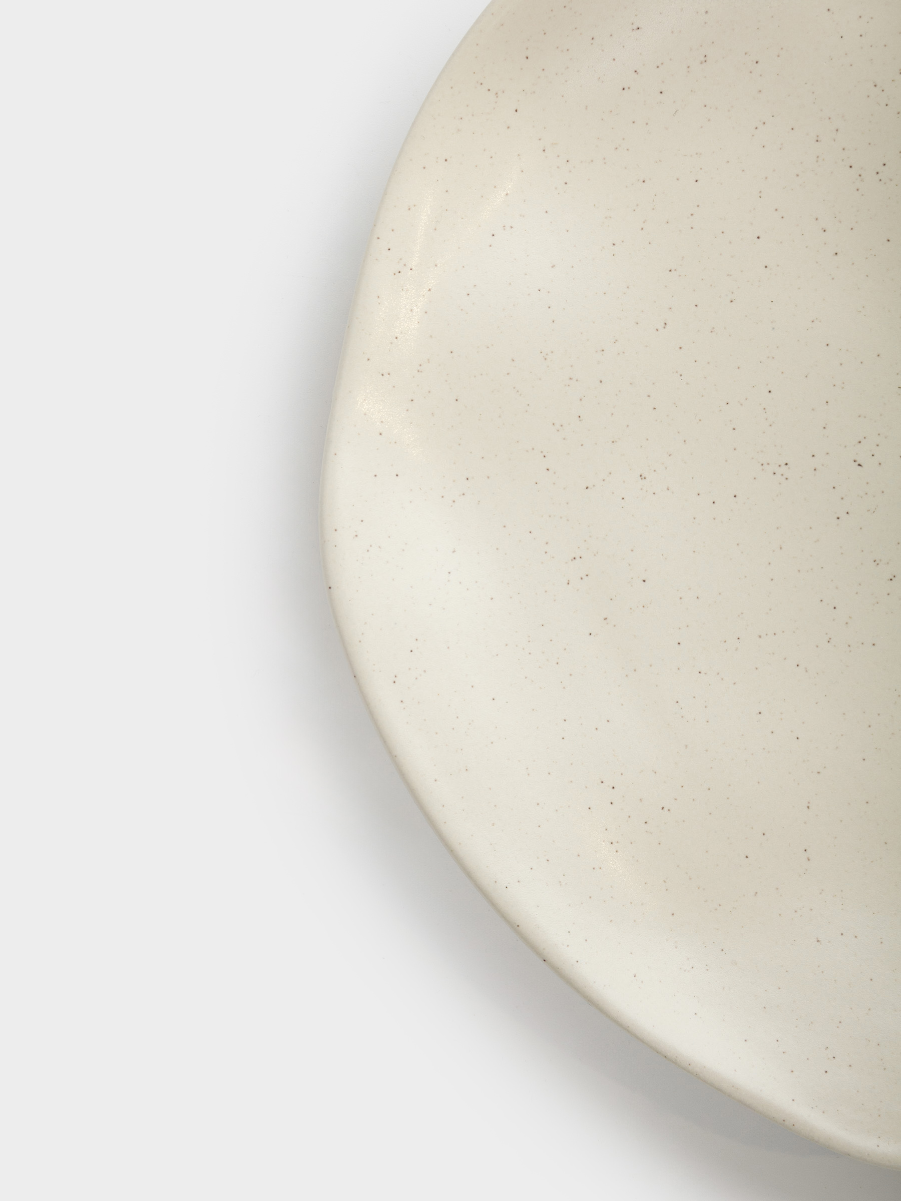 Тіскебасар тәрелкесі, 23 см, керамика, сүт түстес, Мыжылған әсер, Crumple creme, image-2