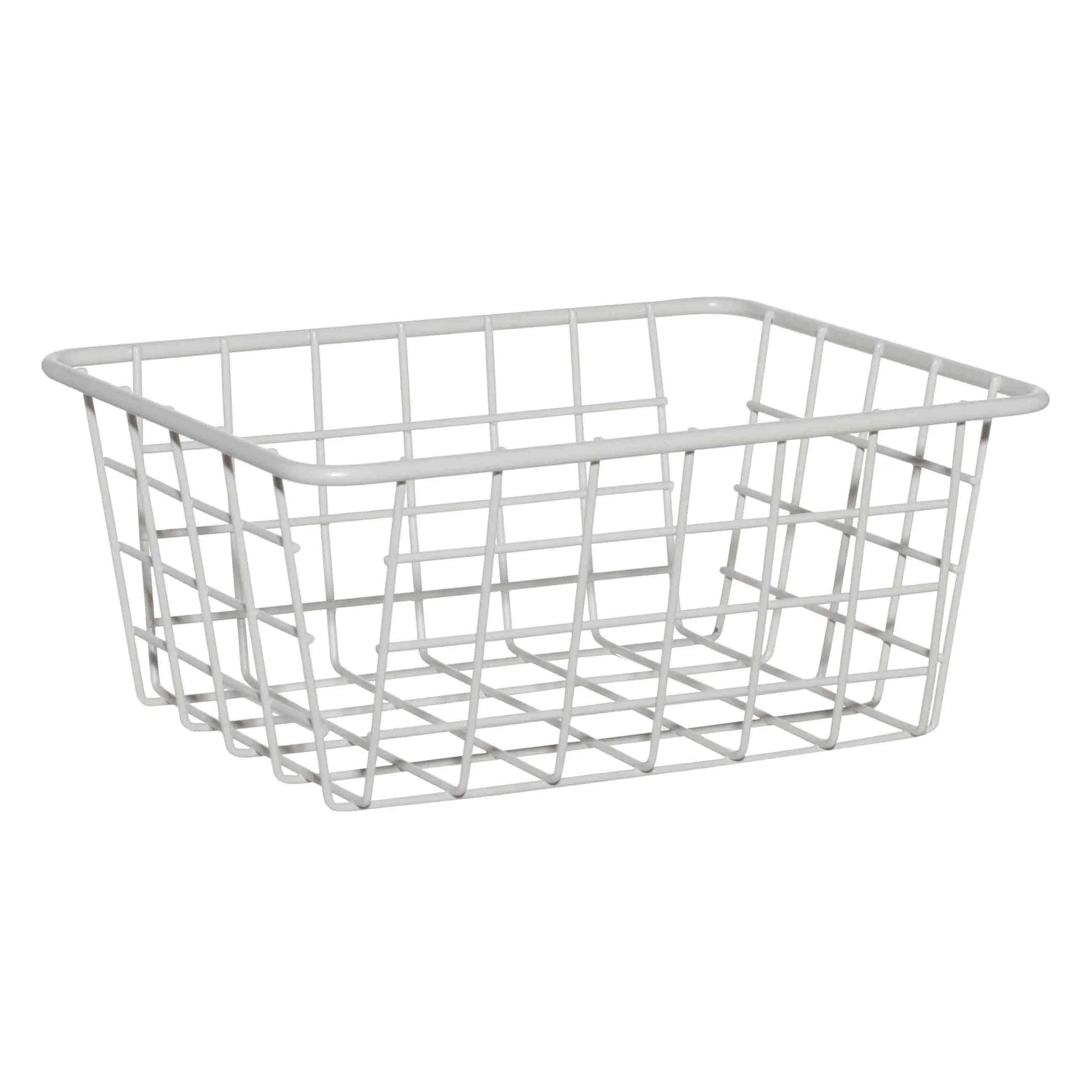 Корзина для хранения, 20х15х8 см, металл, прямоугольная, бежевая, Mesh basket, image-0