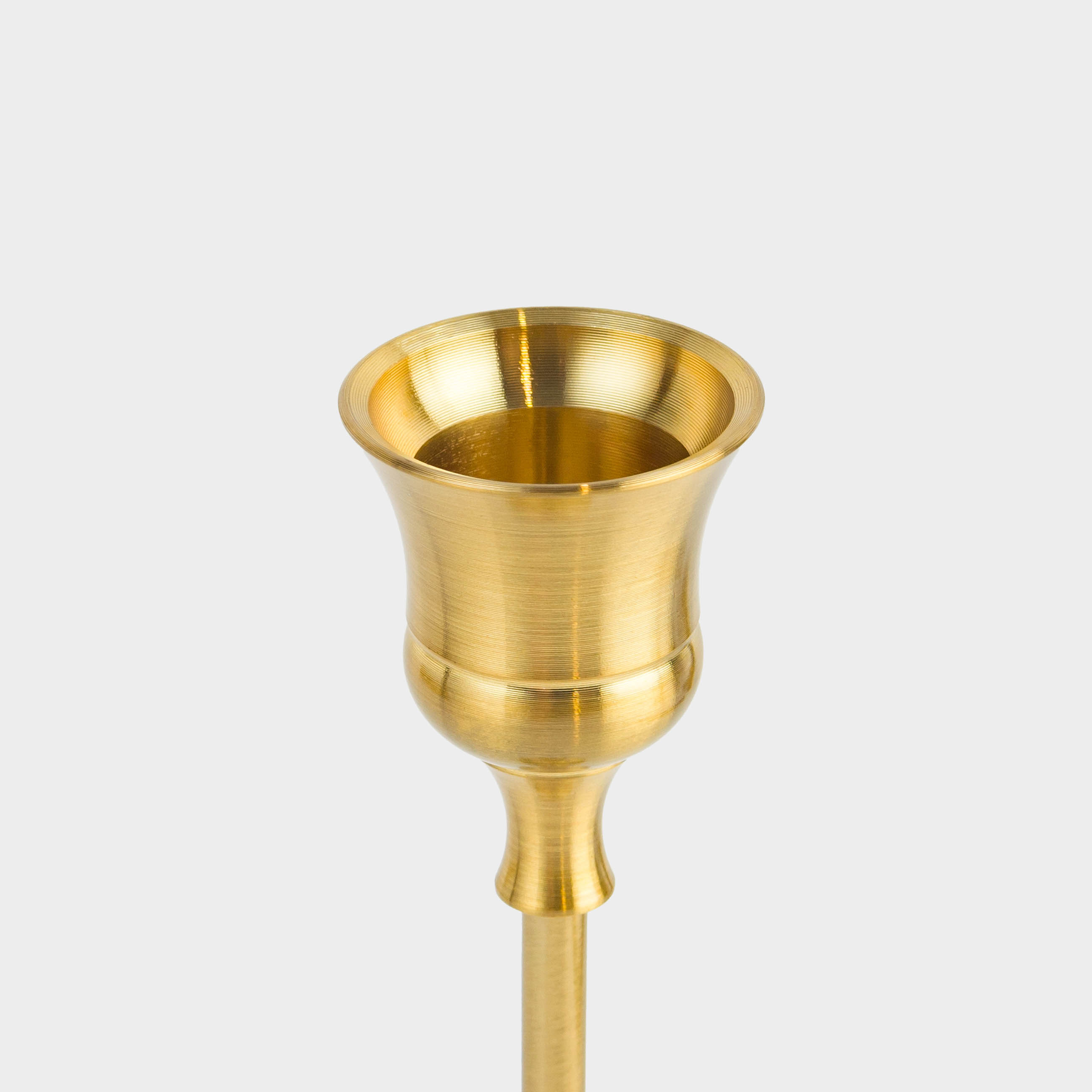 Подсвечник, 19 см, для тонкой свечи, на ножке, металл, золотистый, Fantastic gold, image-2