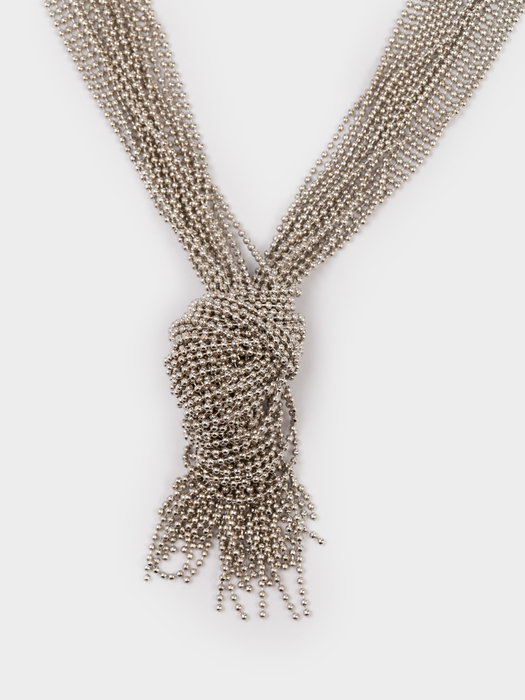 Алқа, 1 м, металл, күміс, түйін, Jewelry knot, image-2