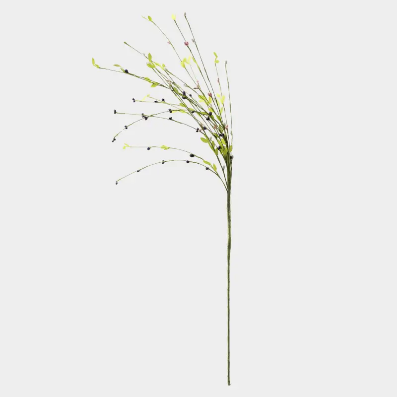Ветка декоративная, 70 см, полиэстер/пенопласт, Цветные соцветия, Flora Easter decor ,image-0
