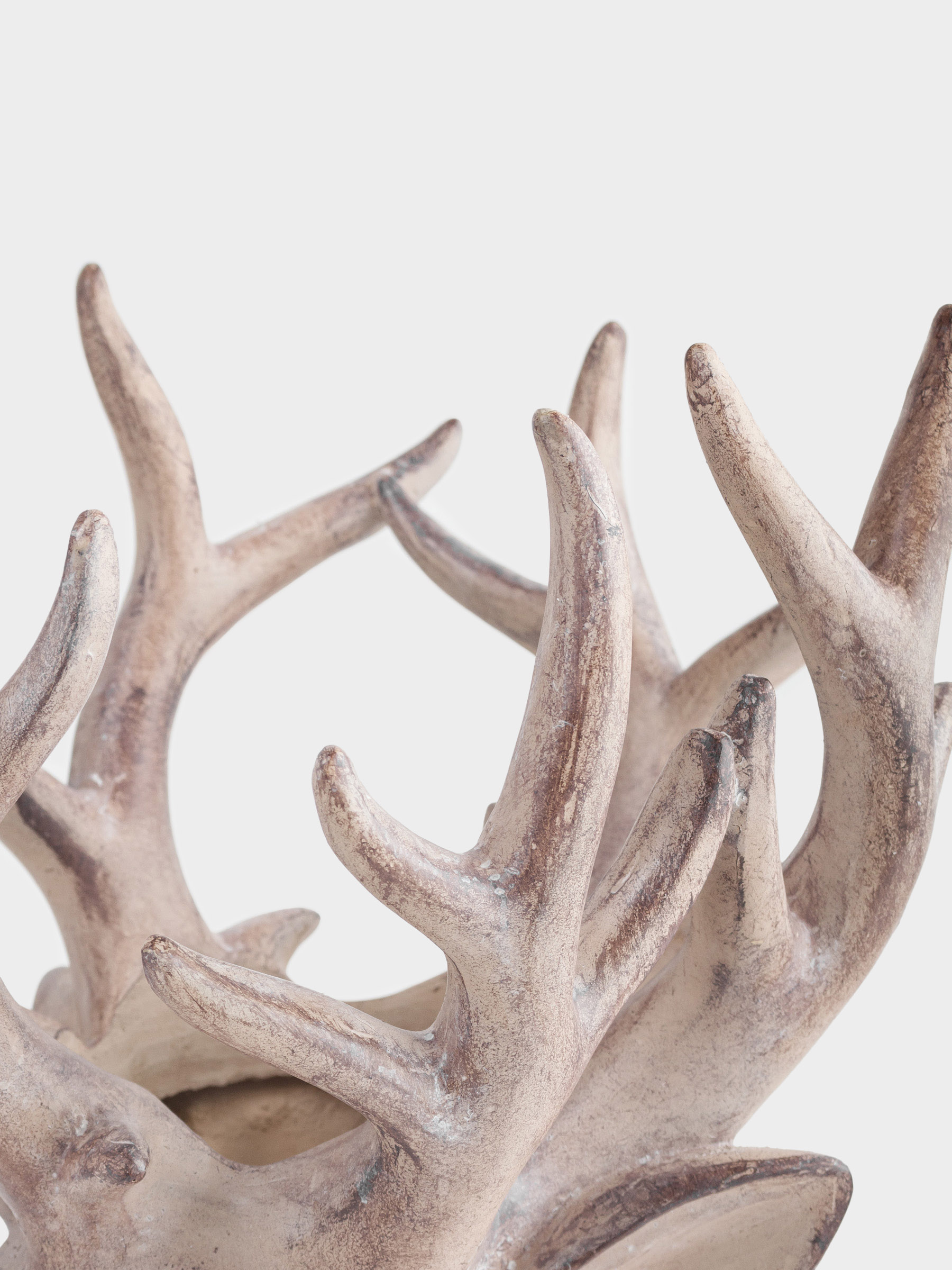 Ваза декоративная, 40 см, полирезин, коричневая, Голова оленя, Deer, image-4