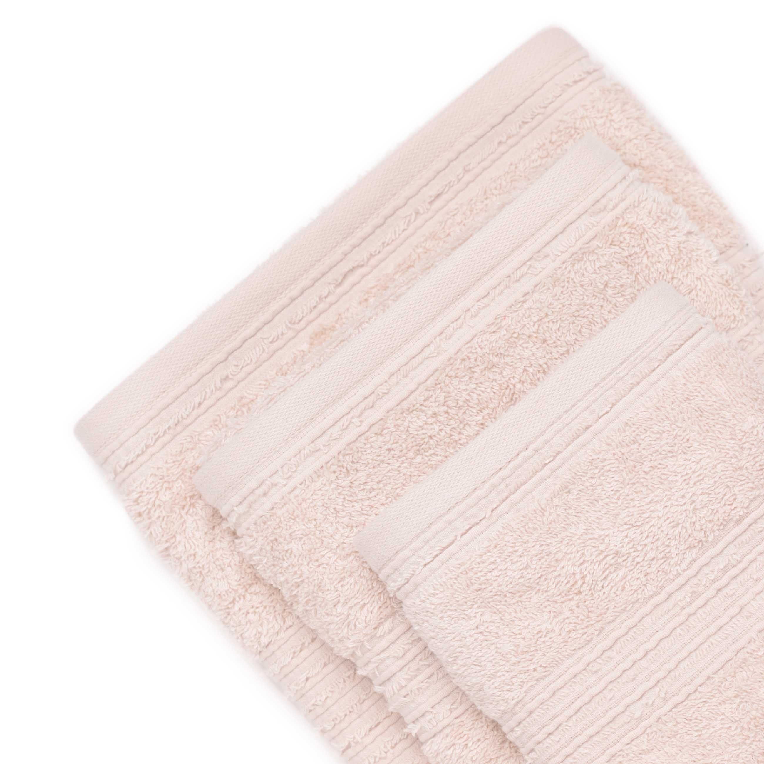 Комплект полотенец, 40х60/50х90/70х140 см, 3 шт, хлопок, бежевый, Natural cotton, image-2