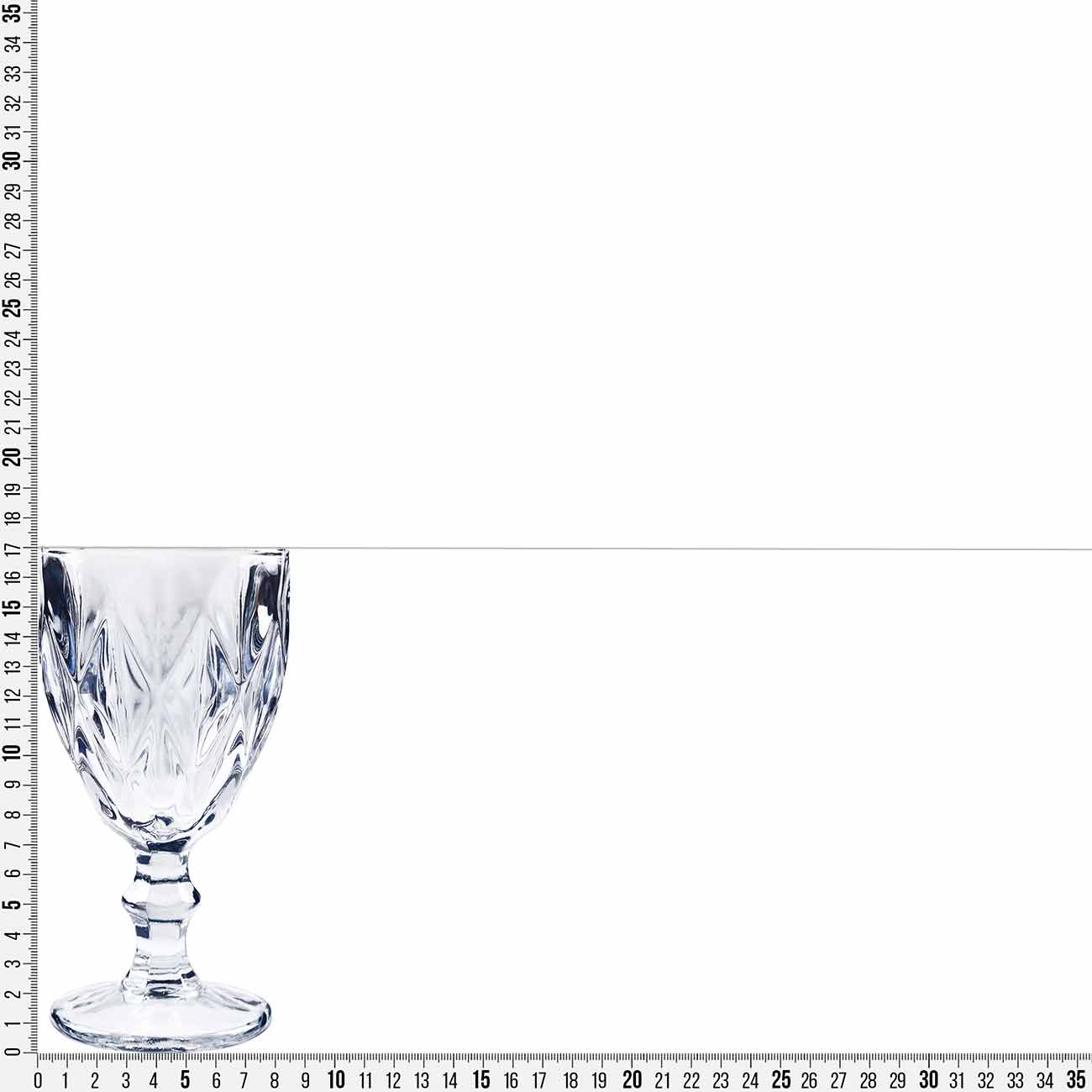 Шарап бокал-кубогы, 300 мл, шыны Р, сұр, Rhomb color изображение № 4
