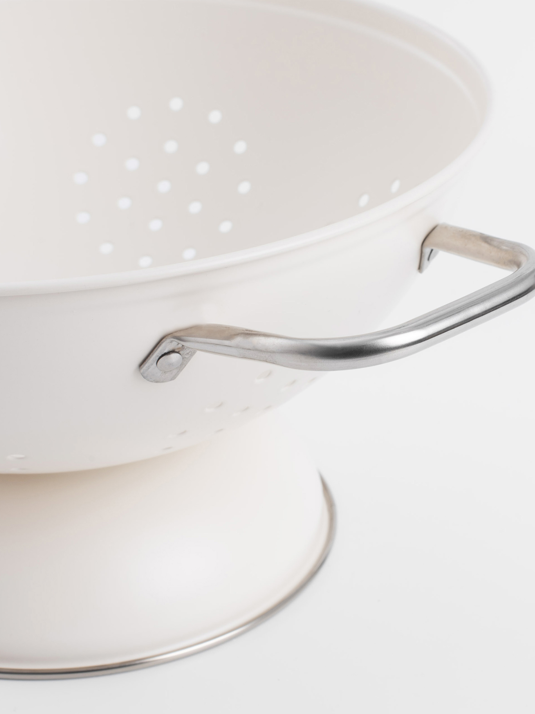 Дуршлаг, 24 см, екі тұтқасы бар, стендте, металл, сүт, курс, image-4