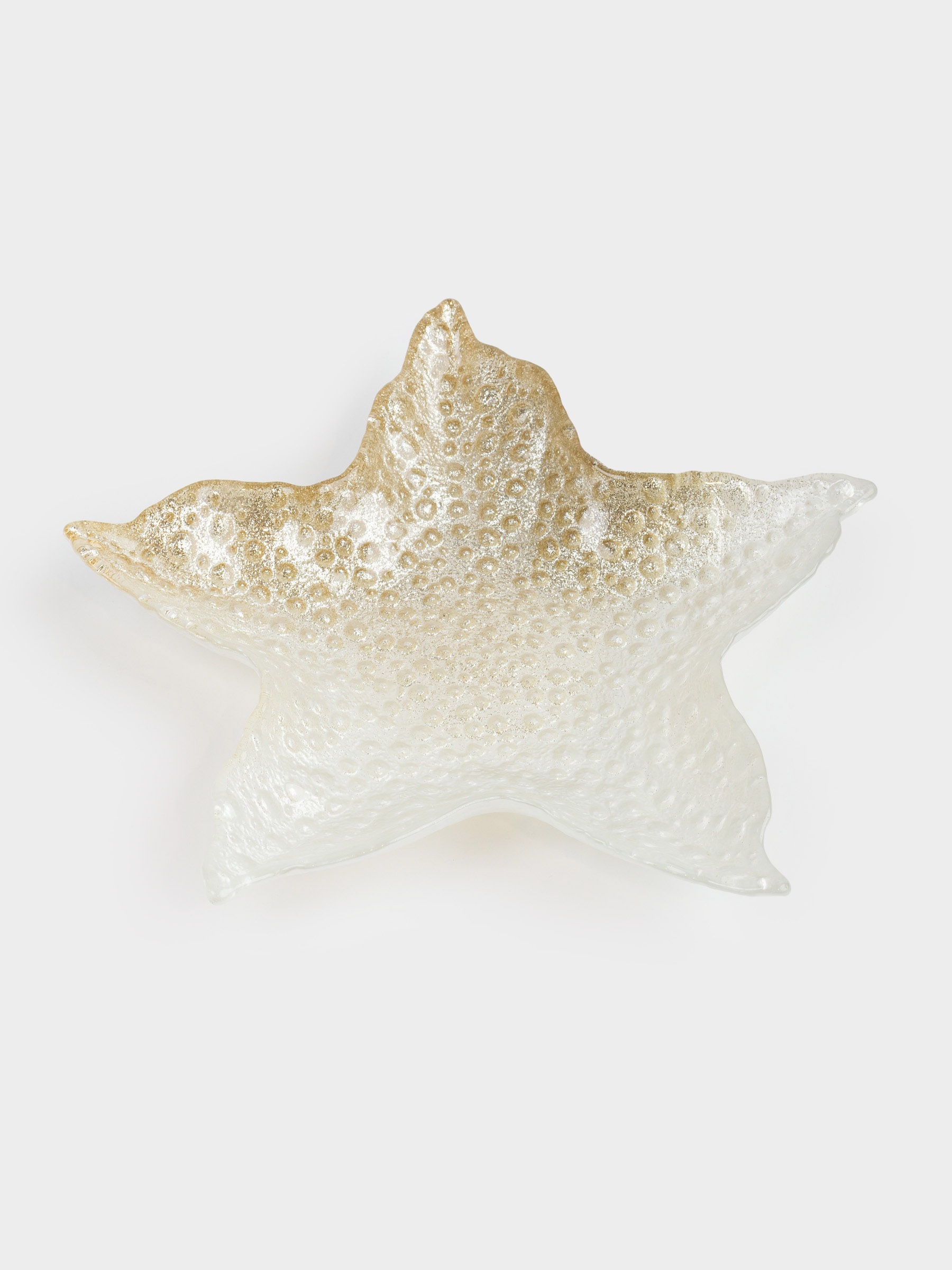 Блюдо, 26х4 см, стекло, золотистое, Морская звезда, Starfish, image-0