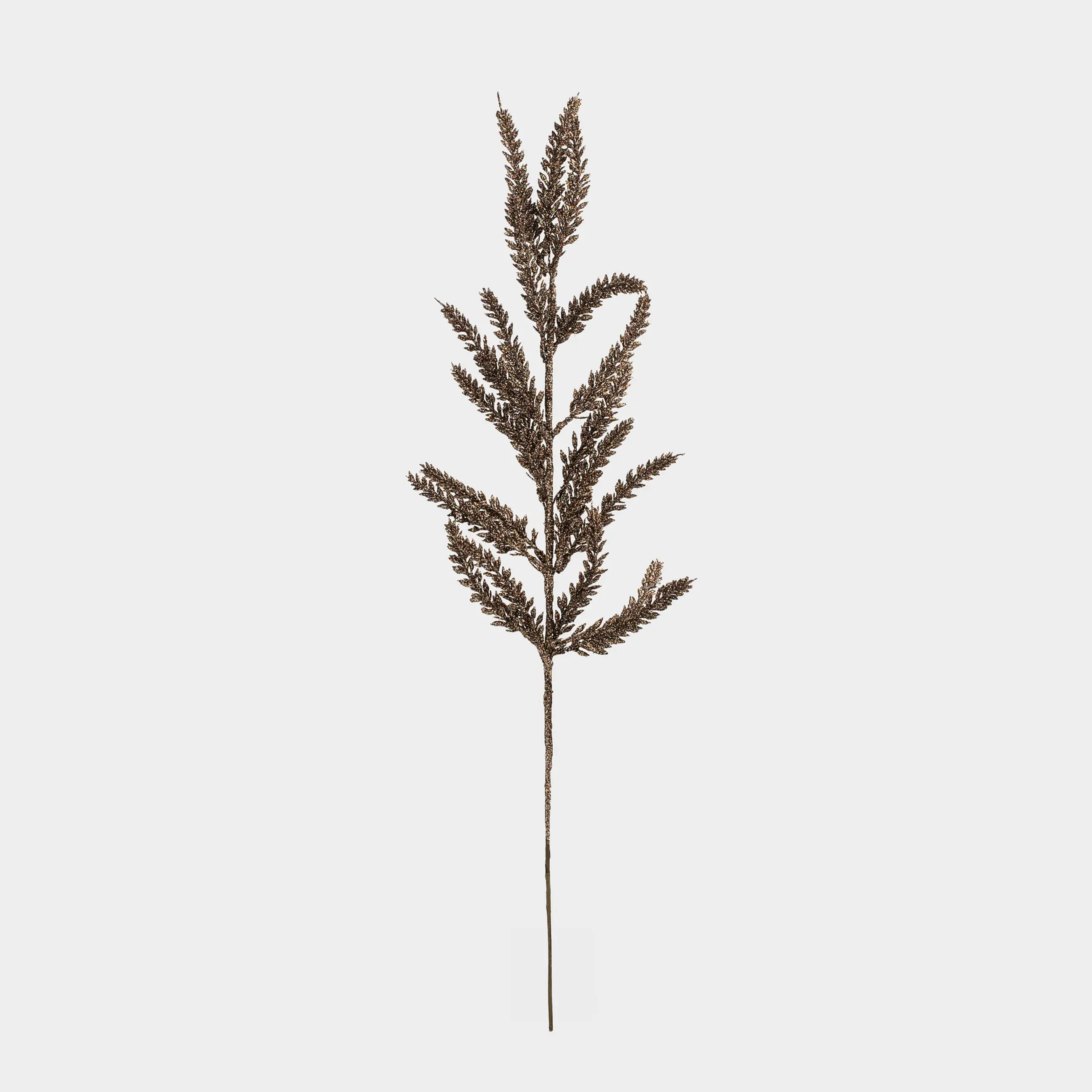 Ветка декоративная, 64 см, пластик/металл, Бронзовая хвоя, Conifer bronze
