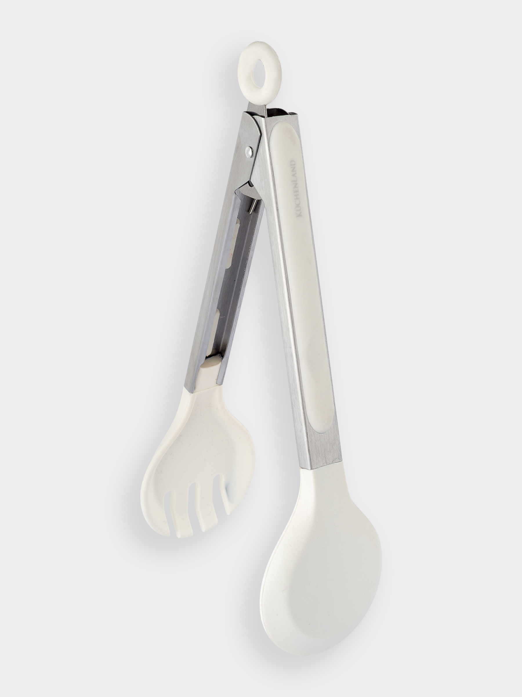 Ас үй қысқыштары, 25 см, паста мен салатқа, силикон / Болат, сүт, Soft Kitchen, image-1