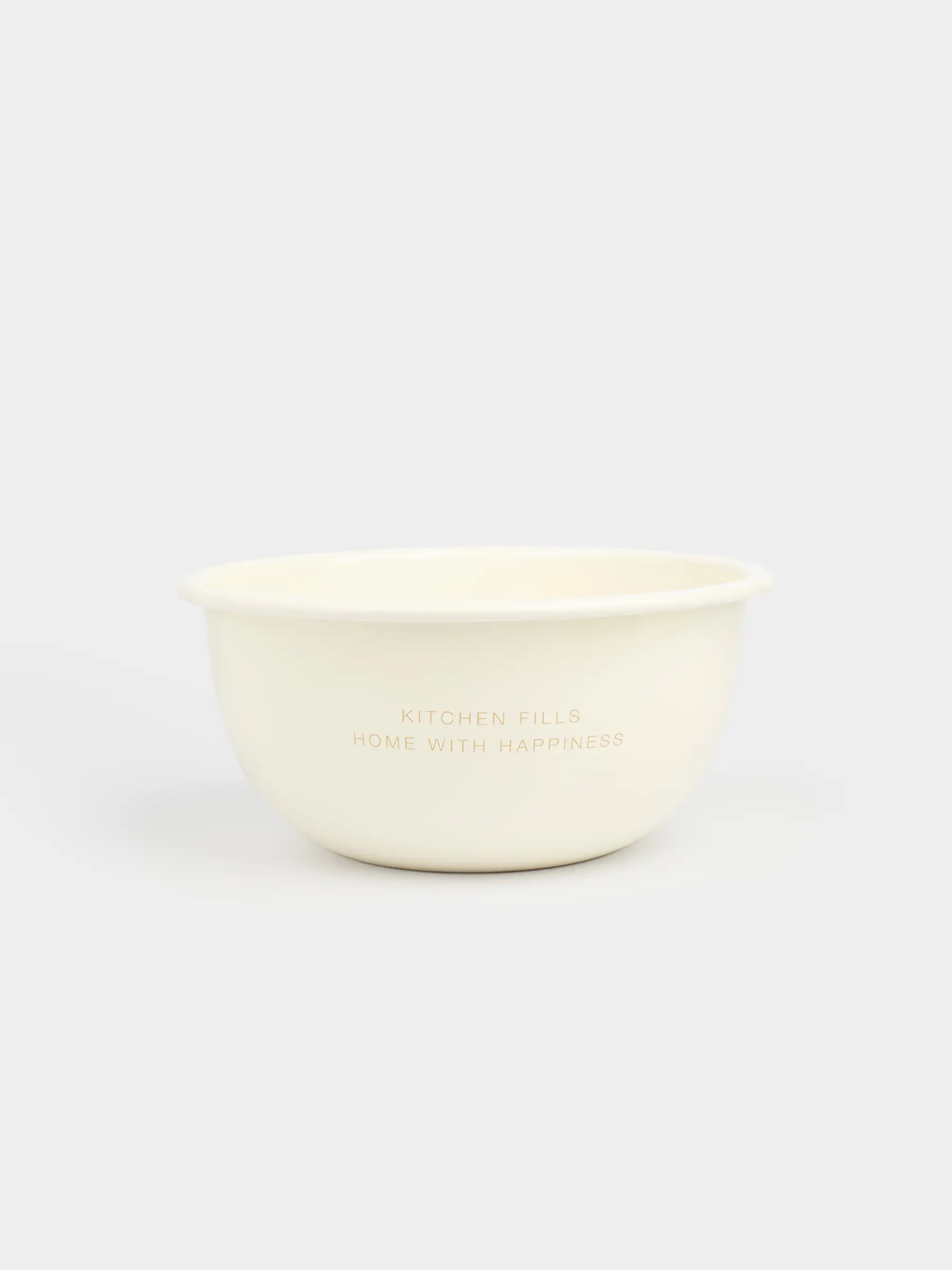 Тостаған, 2,4 л, эмальданған металл, сүт түстес, алтын жиегі бар, Үй, Emamel