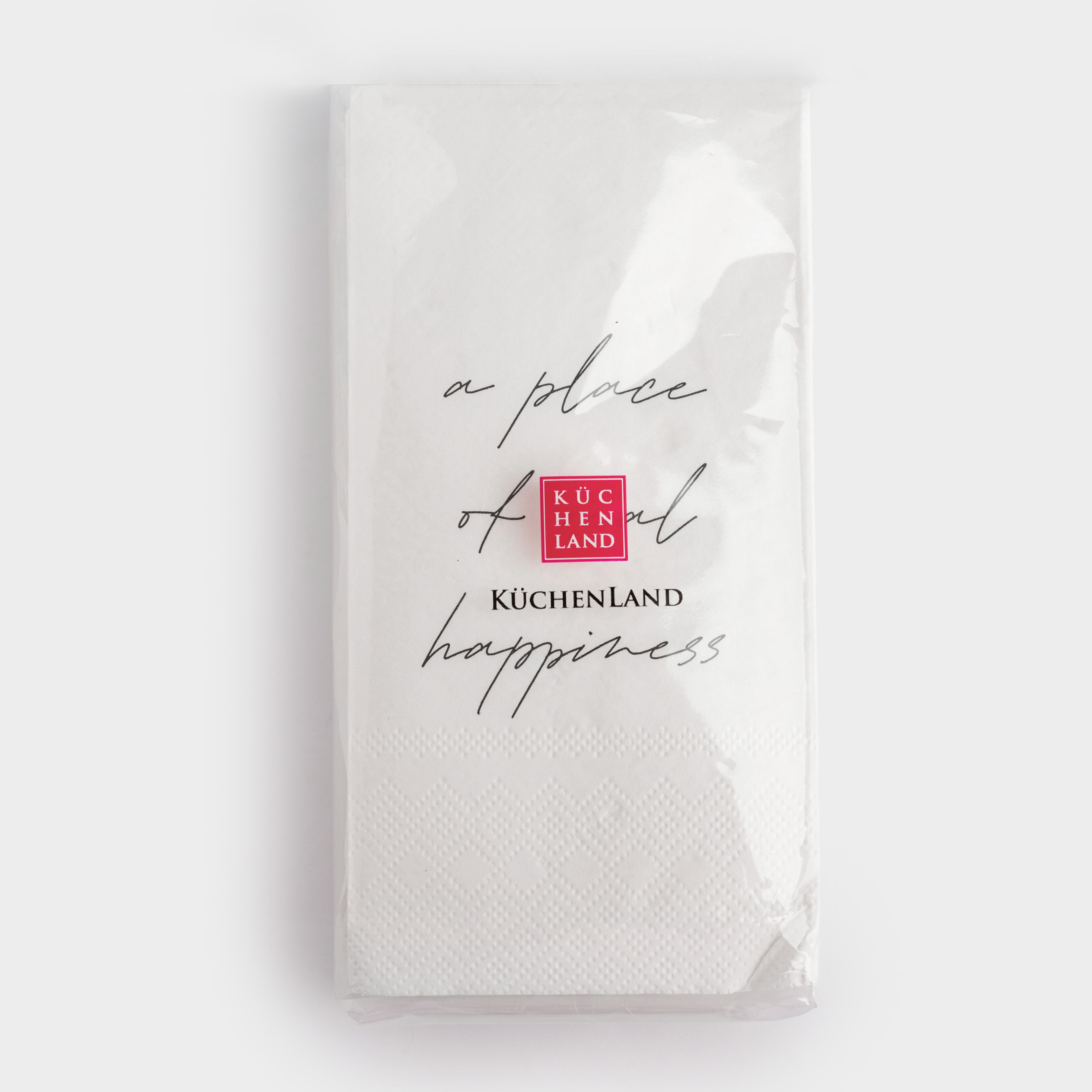 Салфетки бумажные, 33х33 см, 20 шт, прямоугольные, белые, A place of real happiness, Scroll, image-2