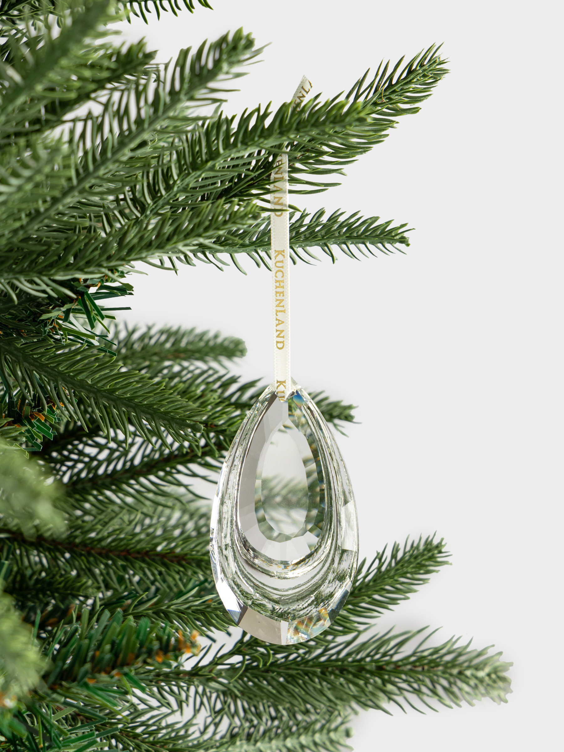 Шырша ойыншығы, 6х7 см, шыны, Тамшы, Ice crystal, image-2