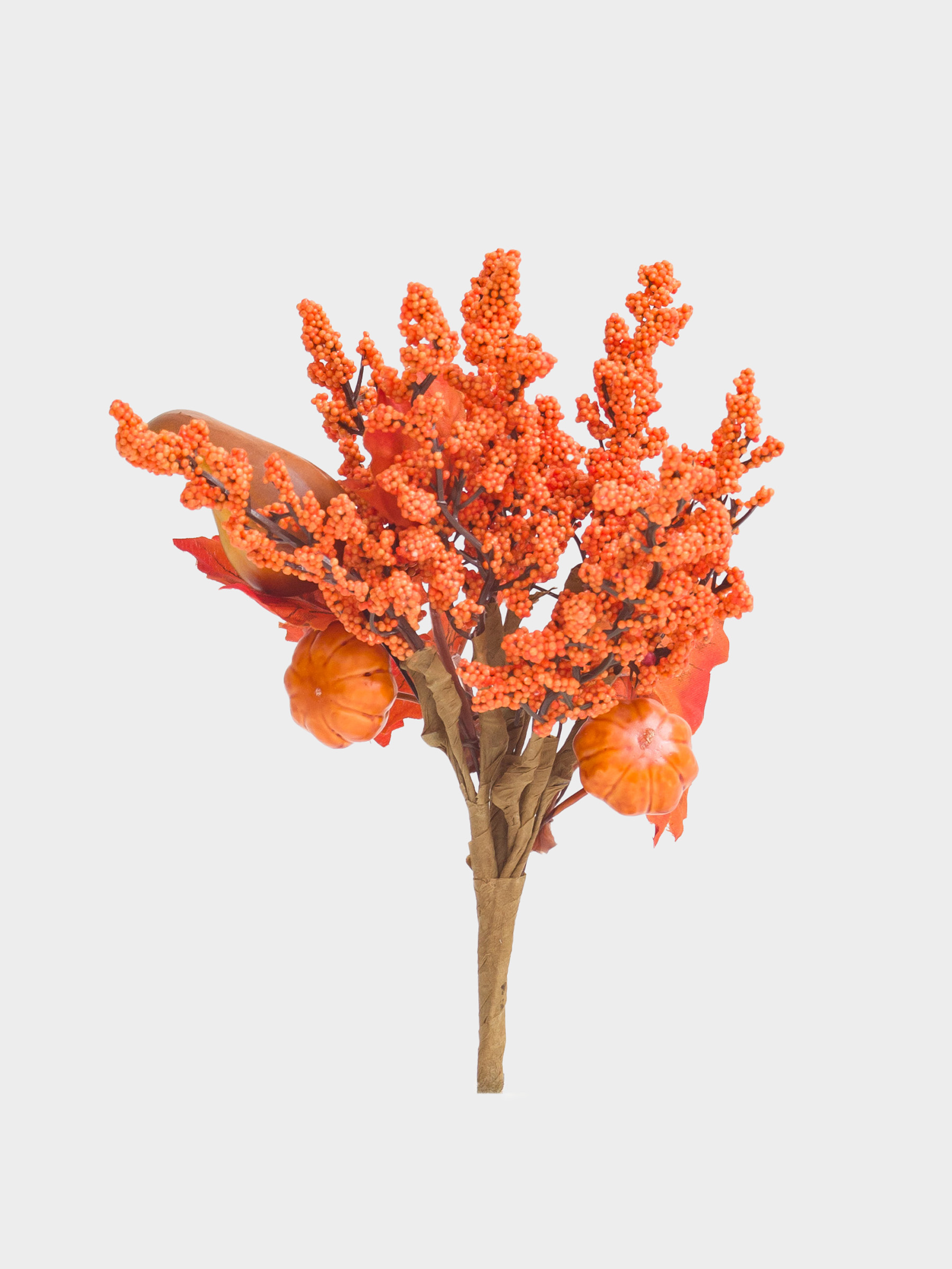 Сәндік бұтақ, 15 см, көбік/полиэстер, Күзгі гүл шоғы, Forest symphony decor, image-0