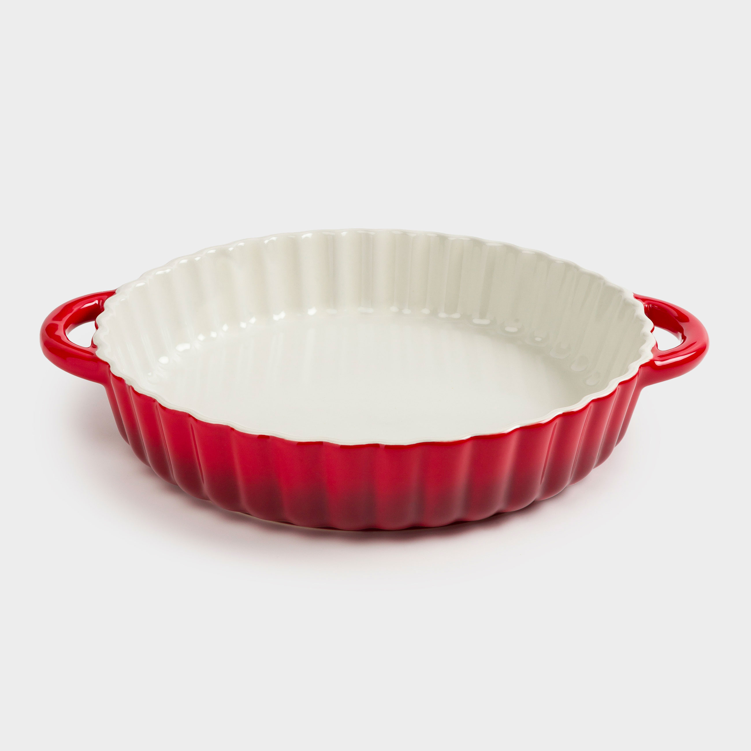 Форма для запекания, 25 см, керамика, круглая, бордовая, Градиент, Cakes gradient, image-1