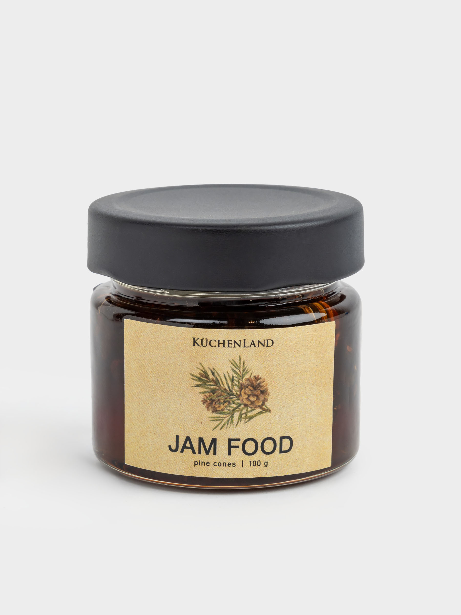 Варенье, 100 гр, из сосновой шишки, Jam food, image-0