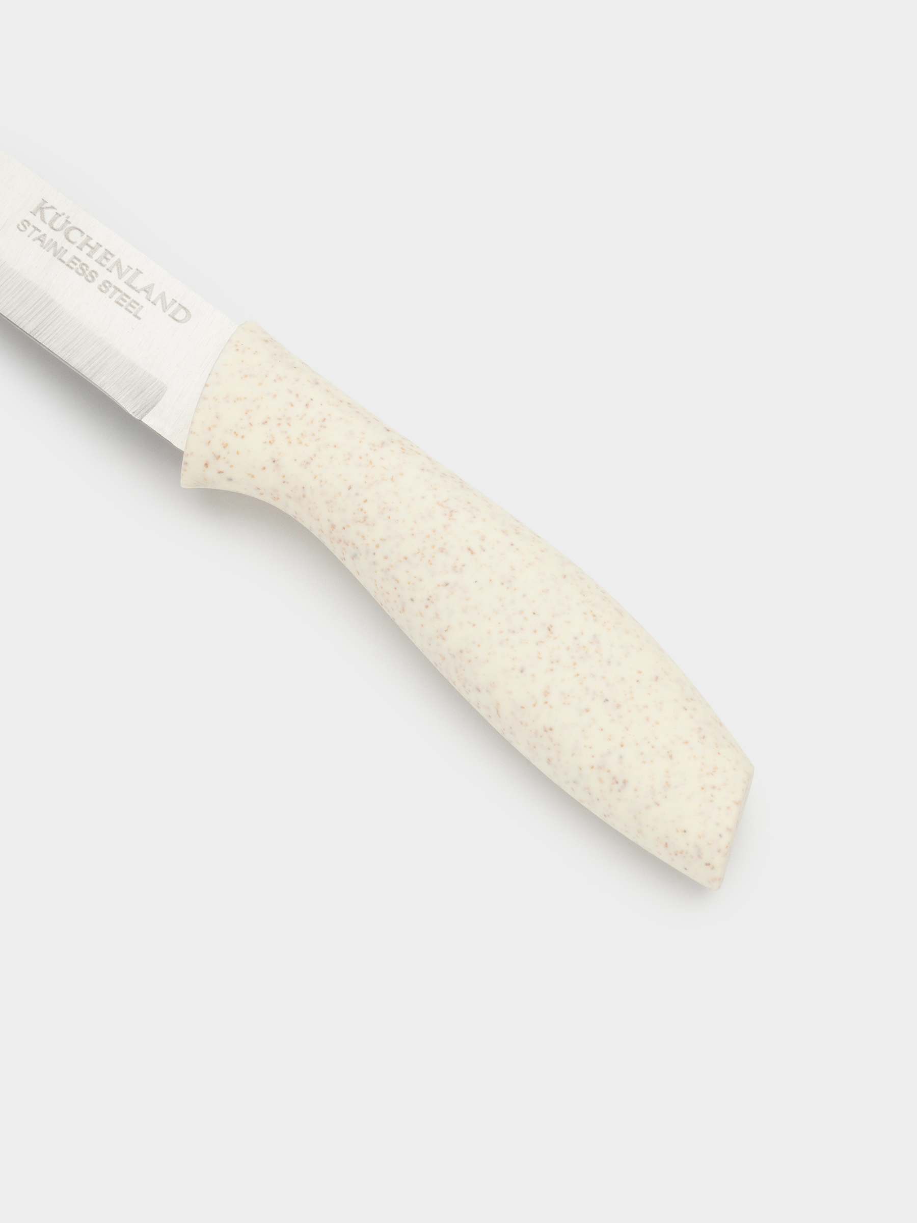 Нож для нарезки, 13 см, сталь/пластик, молочный, Speck-light, image-3