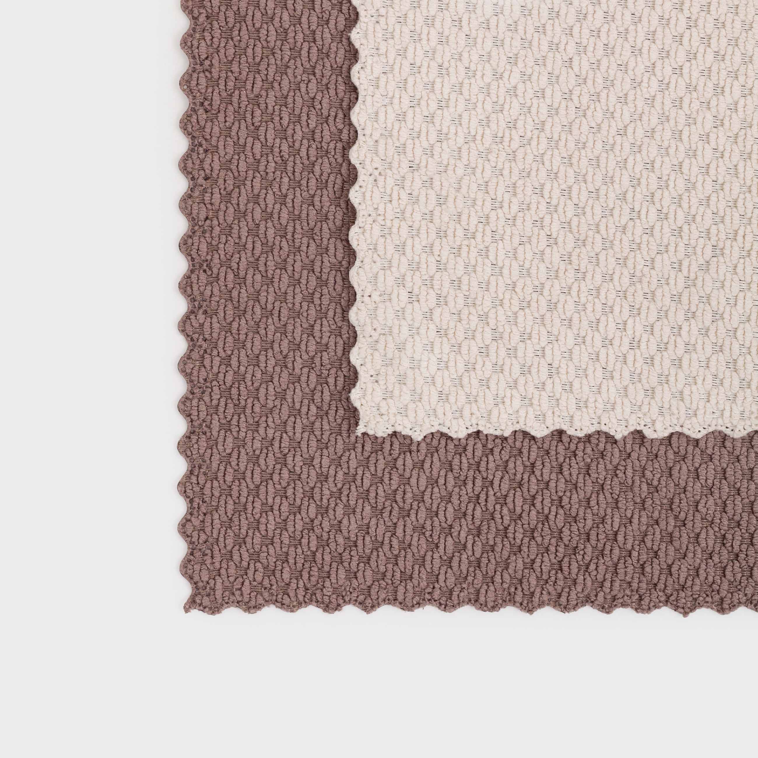 Ас үйге арналған шүберек, 30х30 см, 2 дана, микрофибра, қоңыр/крем түсті, Астық, Clean, image-2