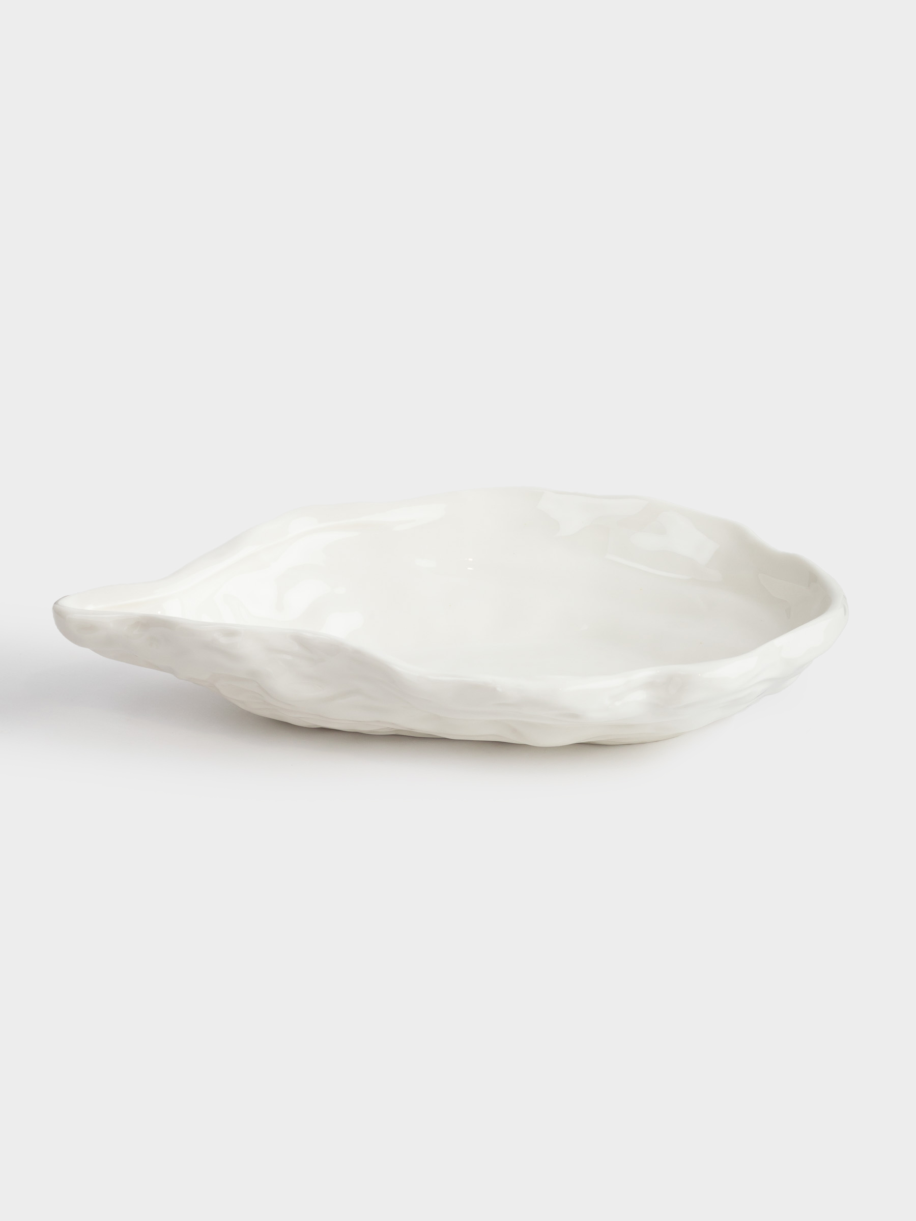 Блюдо, 23х15 см, фарфор P, белое, Устрица, Shellfish, image-1