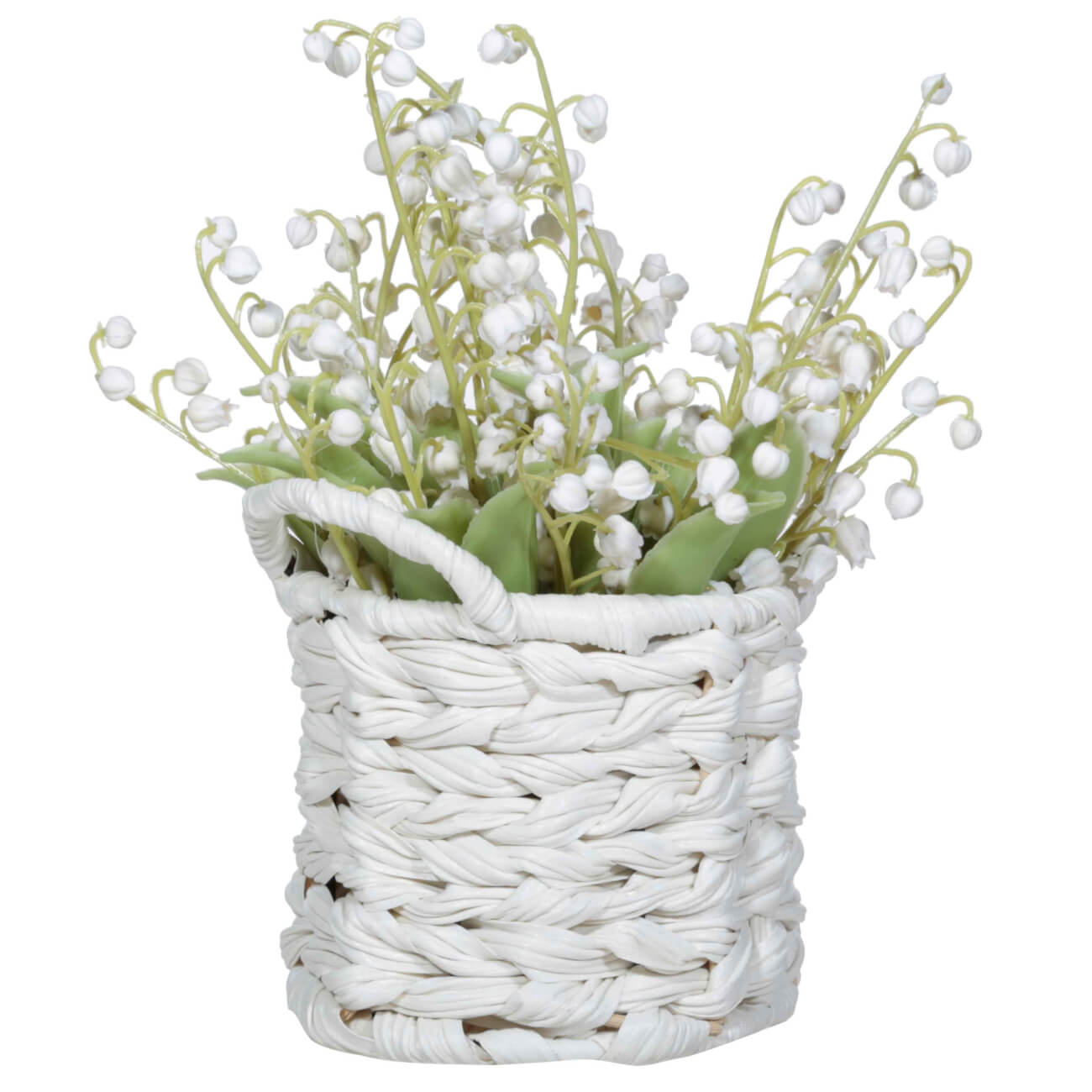 Растение искусственное, 23 см, в корзине, пластик/полиуретан, Корзина ландышей, May-lily изображение № 1