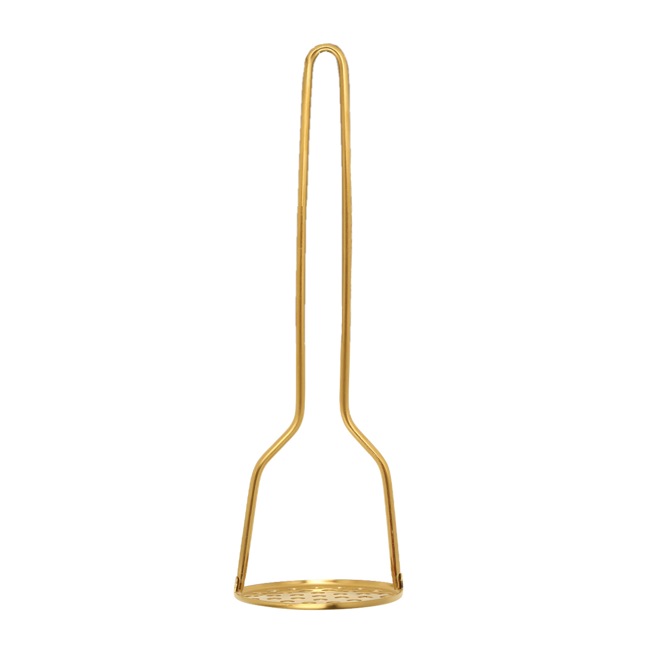 Пюреге арналған пресс, 28 см, болат, алтын, Device gold, image-0