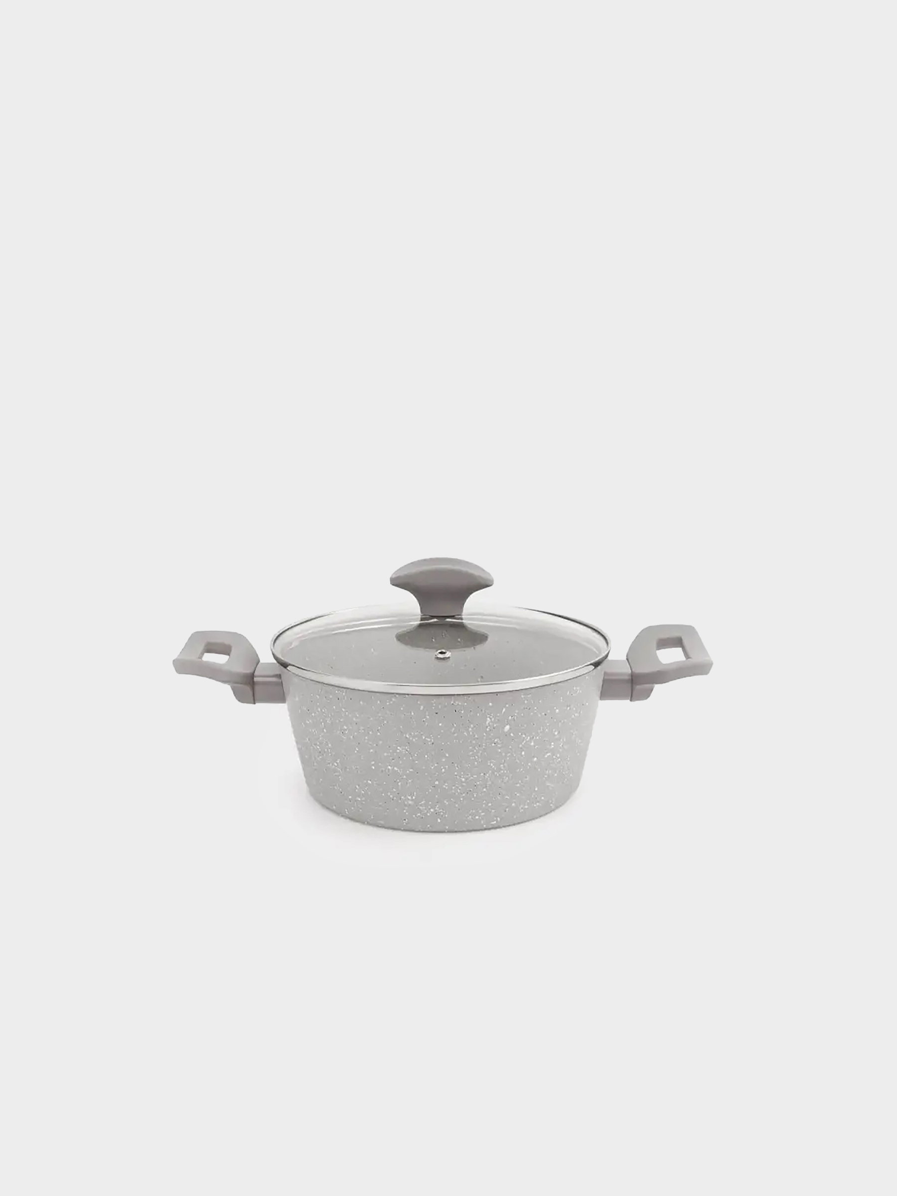 Кәстрөл, 20 см, 2,3 л, қақпағы бар, жабыны бар, алюминий, сарғылт-қоңыр-сұр, Decision, image-0