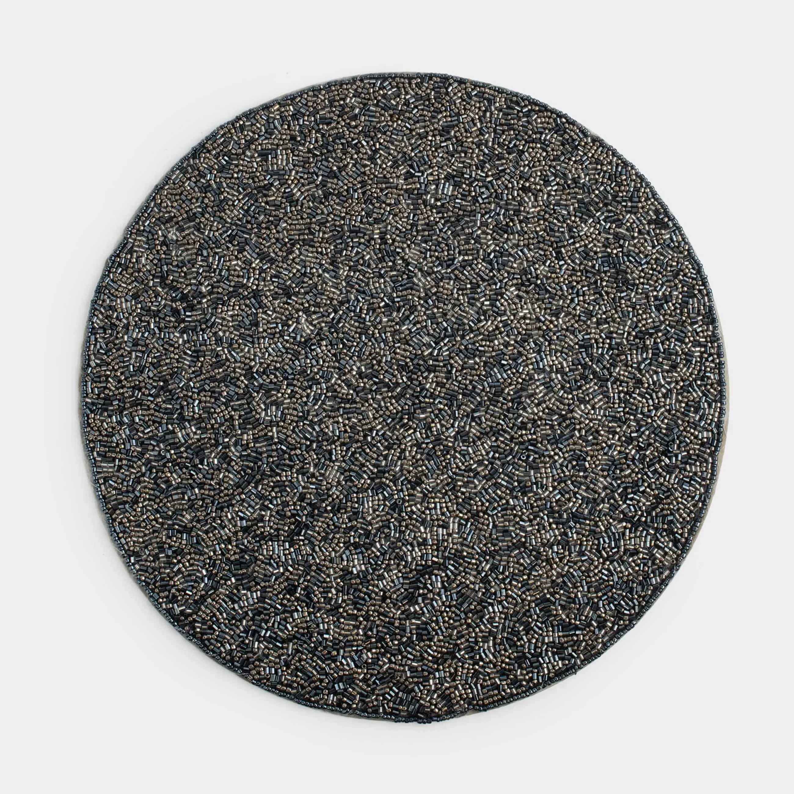Аспаптарға арналған майлық, 36 см, моншақтар, дөңгелек, жасыл, Shiny beads