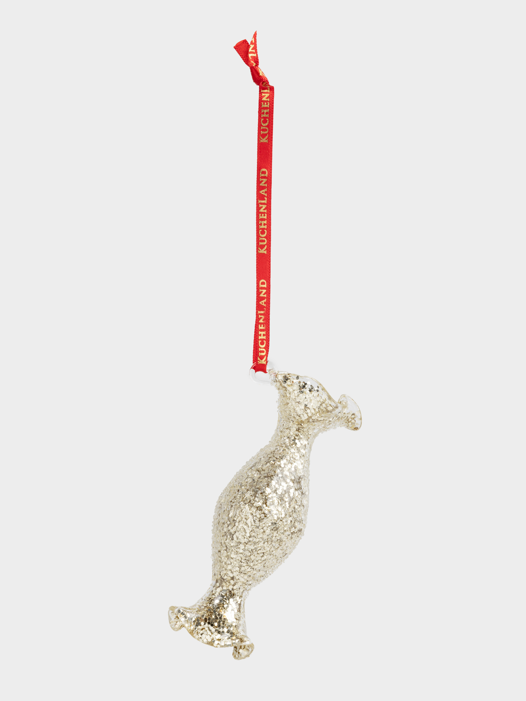 Шырша ойыншығы, 9 см, шыны, жылтырақтары бар, қызыл, Кәмпит, Figure sparkle, image-1
