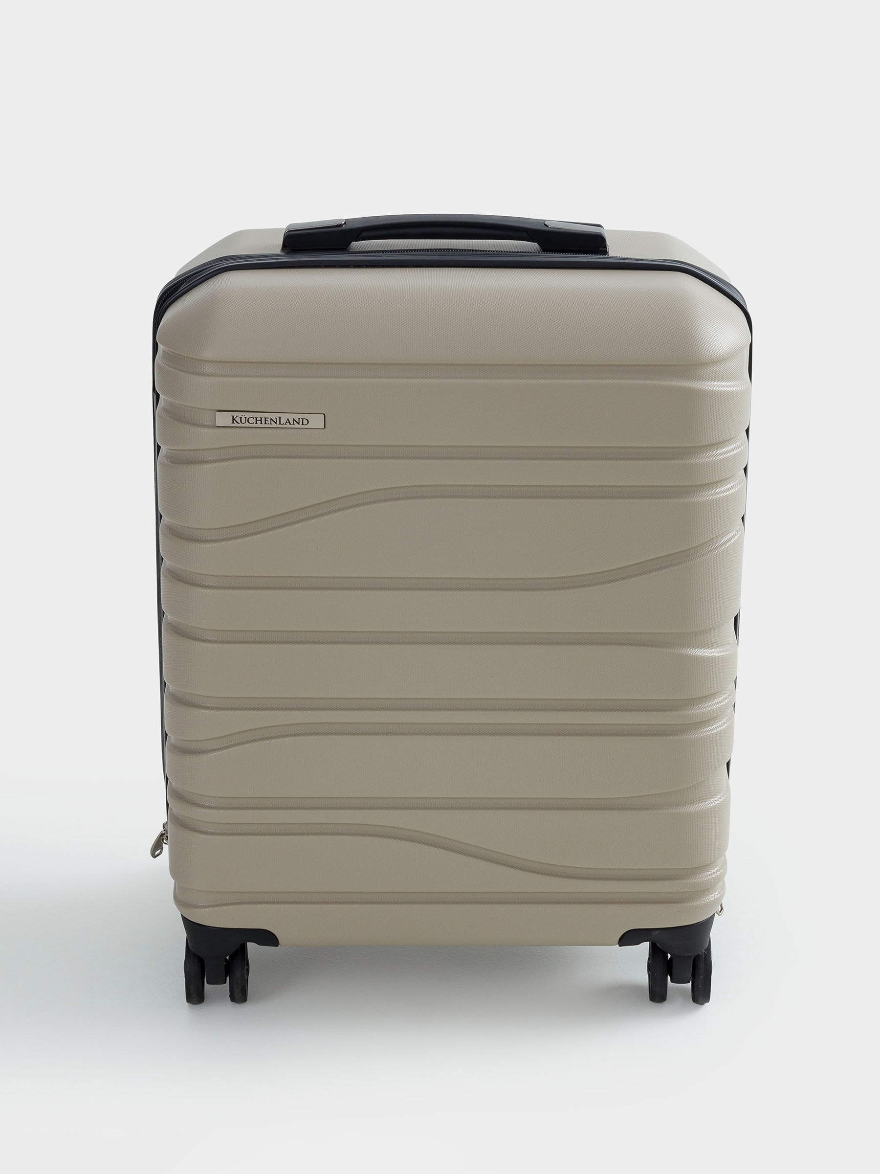 Чемодан S, 39х22х55 см, 2,7 кг, пластик, бежевый, Travel comfort, image-3