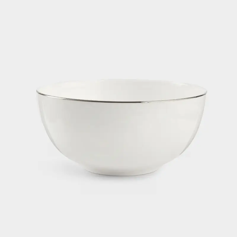 Салат ыдысы, 15х7 см, фарфор F, ақ, Ideal silver ,image-0