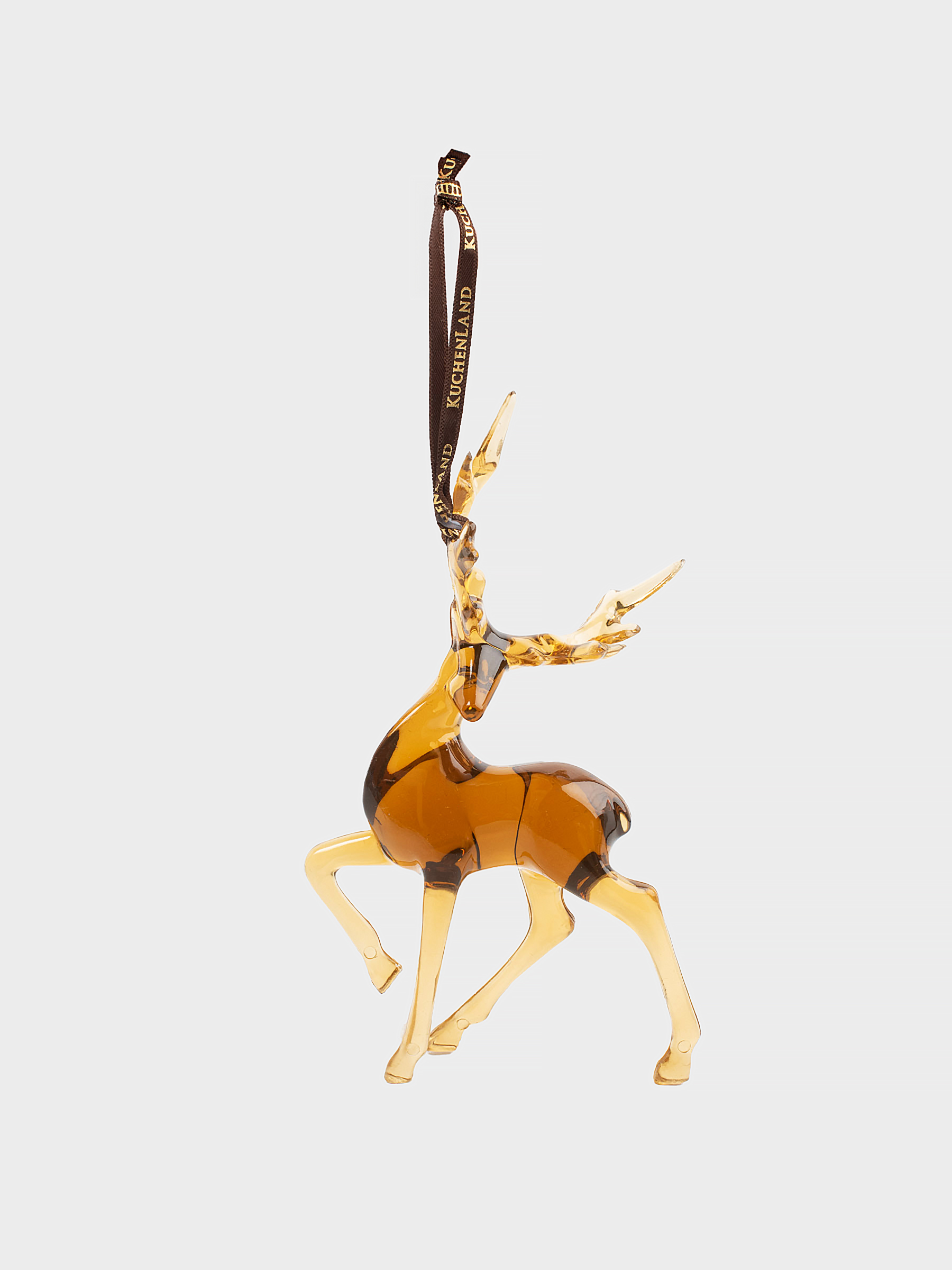 Шырша ойыншығы, 15 см, акрил, қоңыр, Бұғы, Figure crystal, image-3