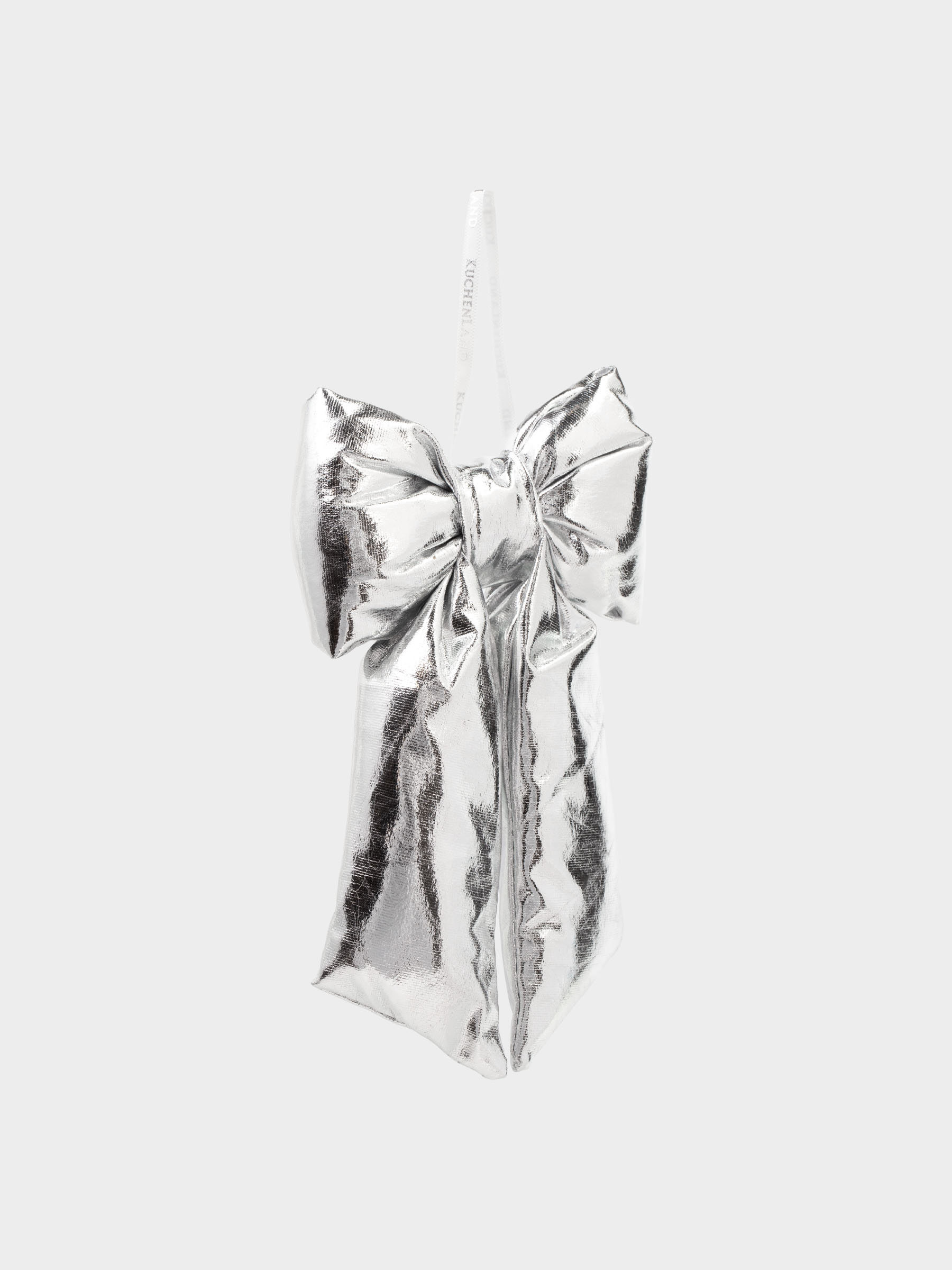 Украшение декоративное, 20 см, полиэстер, серебристое, Бант, Vogue bow, image-1