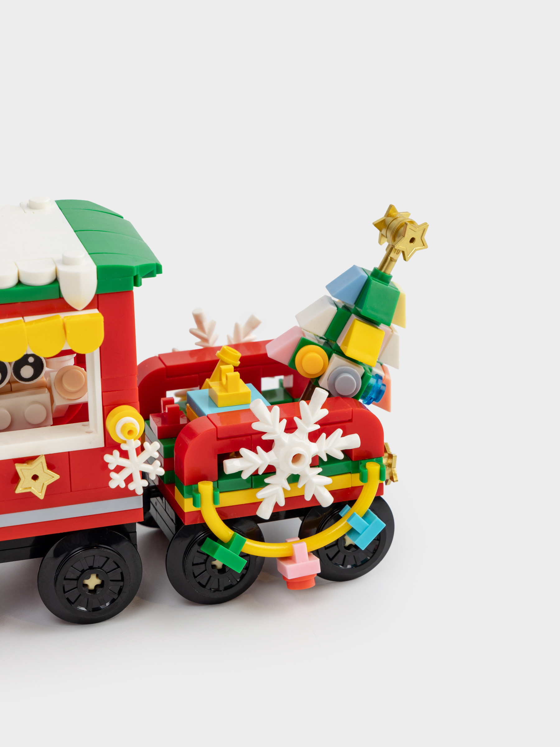 Конструктор, 20х10 см, 322 детали, пластик, цветной, Паровоз, Hobby kids, image-3