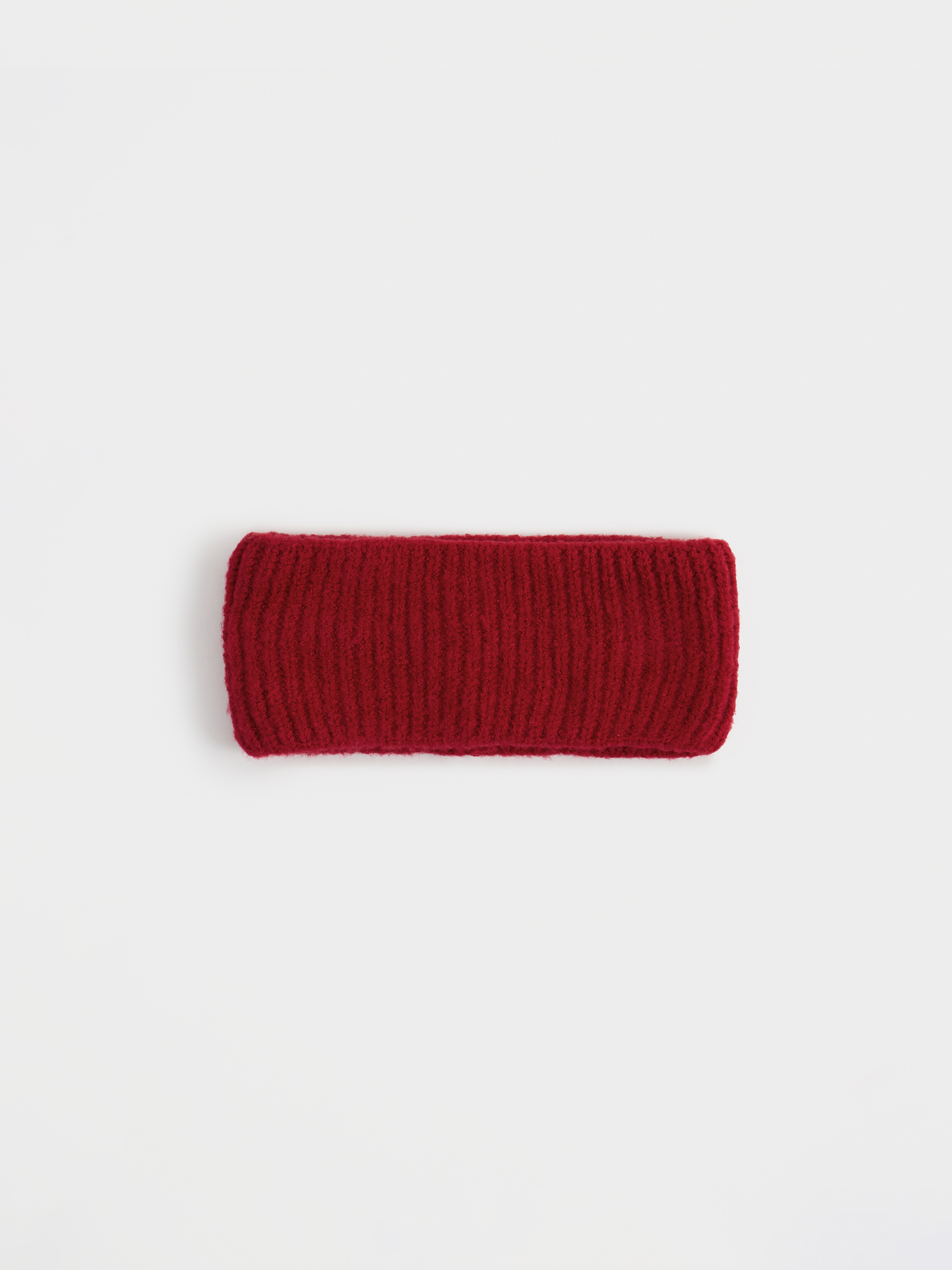 Повязка на голову женская, единый размер, акрил/полиэстер, красная, Knitting, image-0