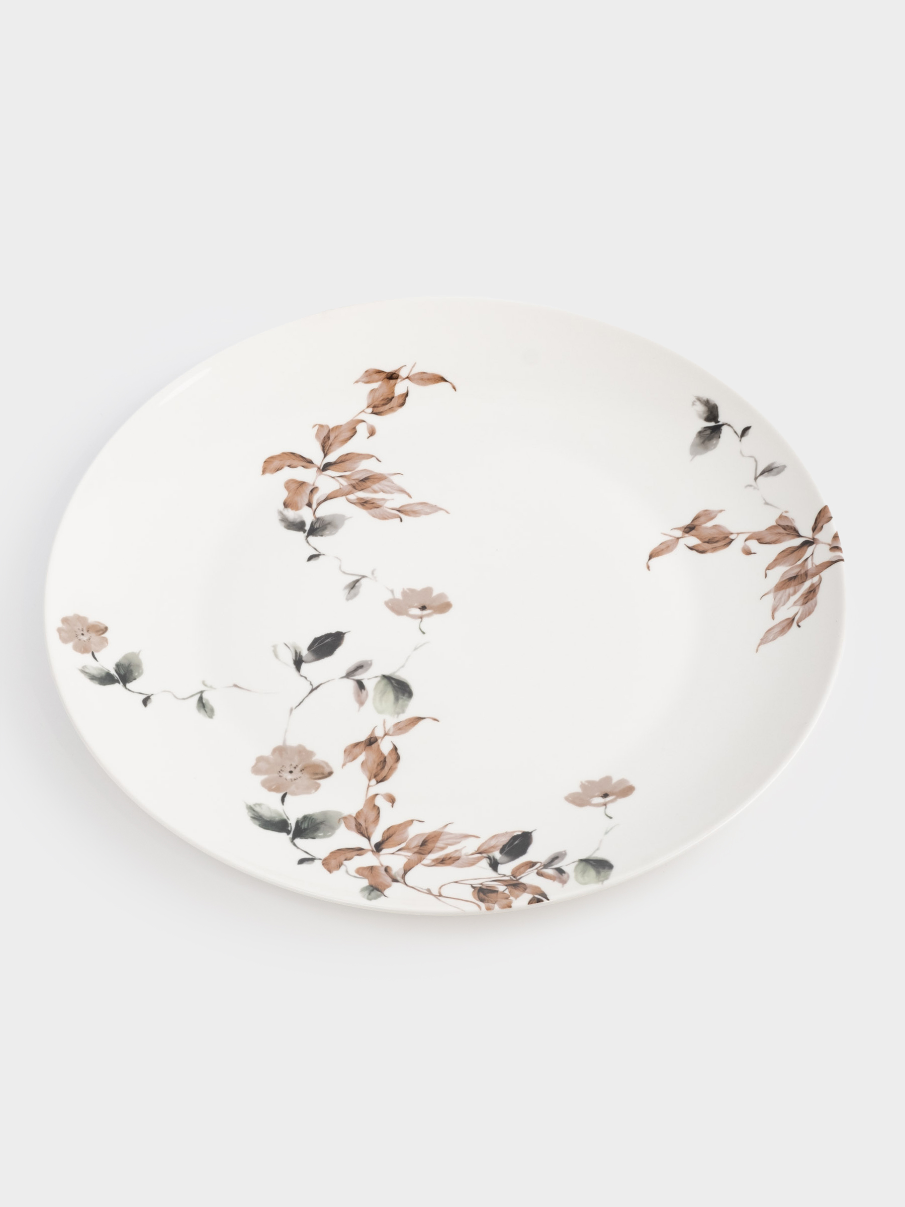 Тарелка обеденная, 27 см, фарфор N, Осенние цветы, Refined floral, image-1
