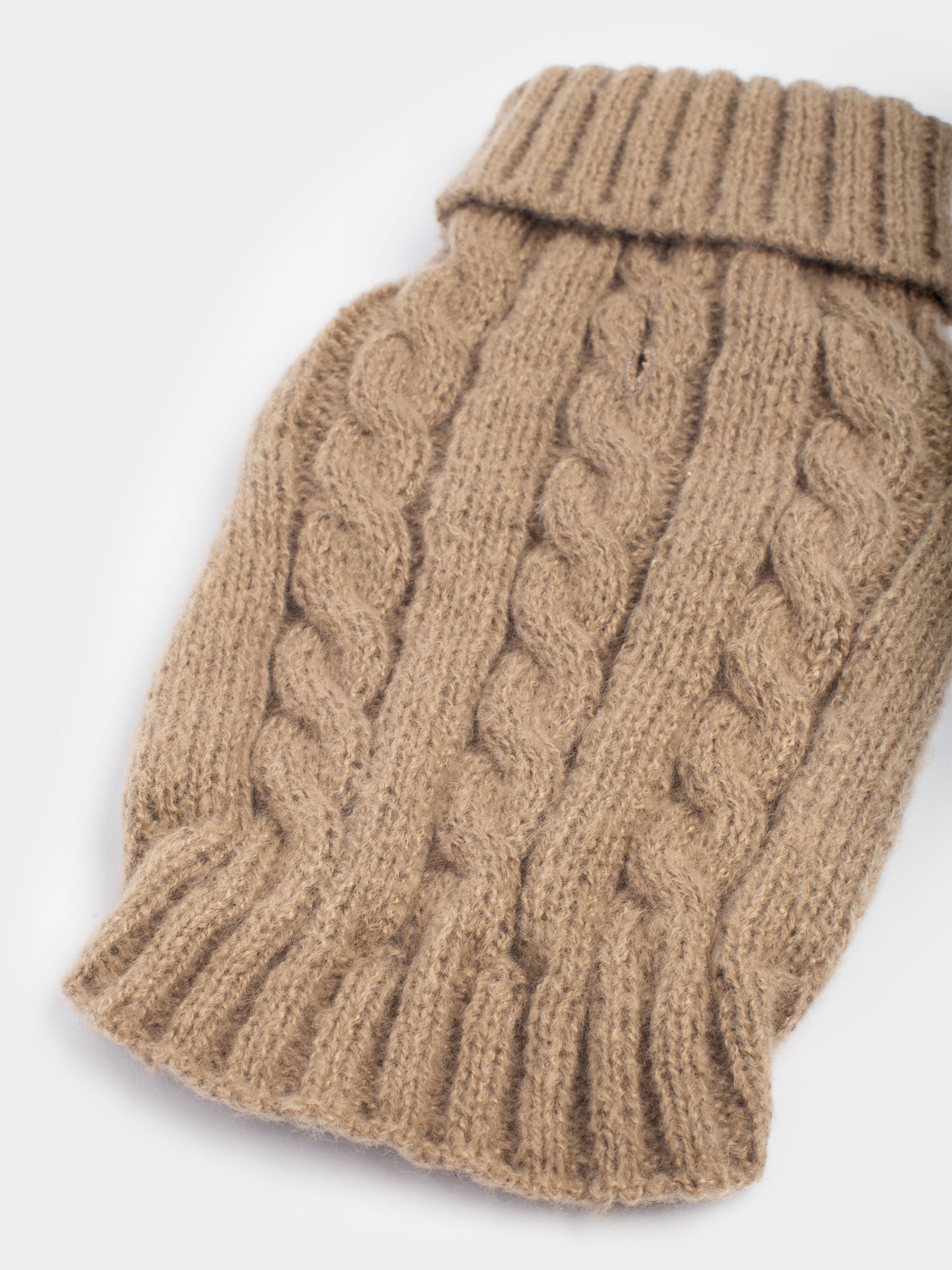 Жануарлар свитері, 25 см, өлшемі XS, полиэстер, қоңыр, Өрімдер, Fashion pet, image-3